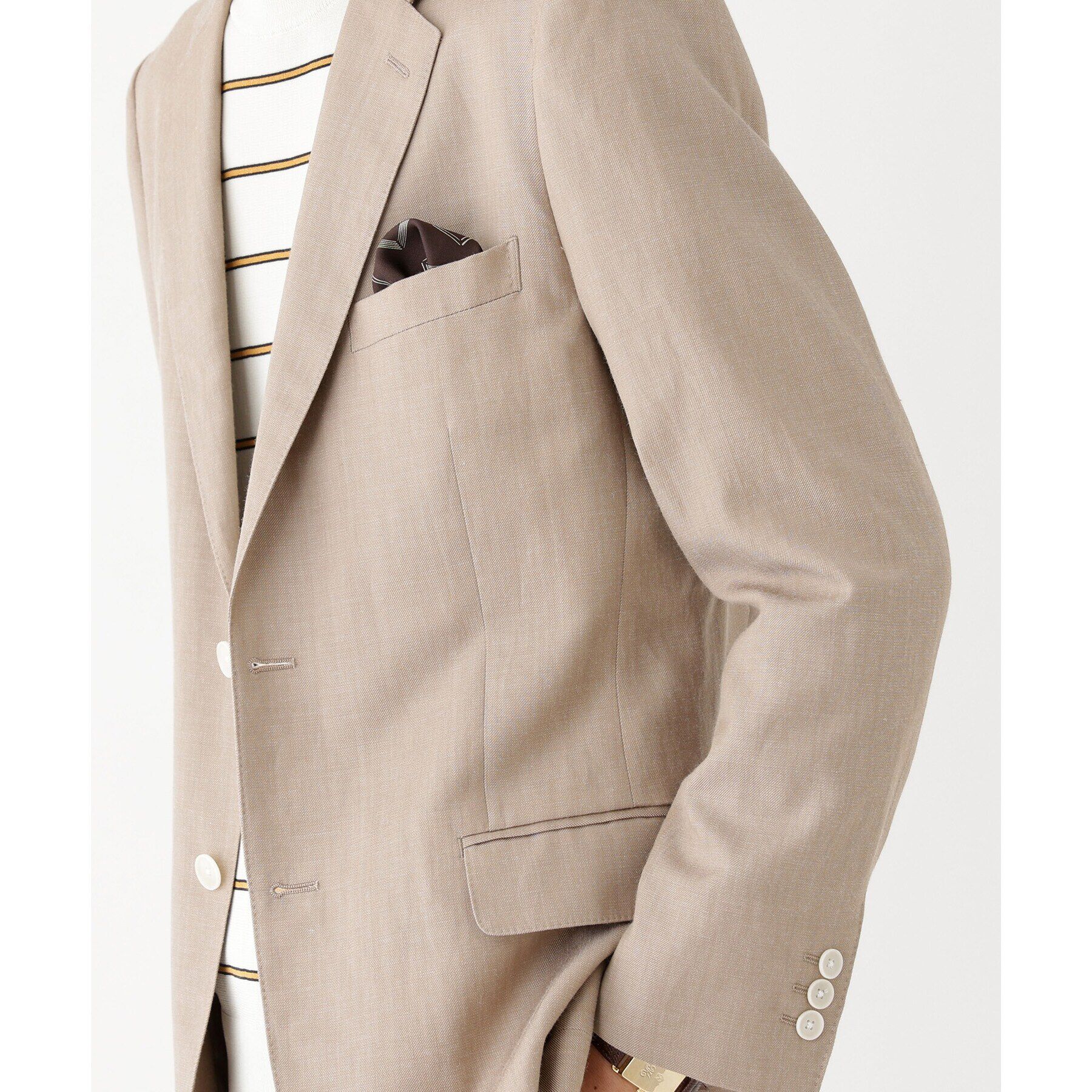 TAKEO KIKUCHI「【THE FLAGSHIP】シャンブレーツイル ジャケット」|スーツ|