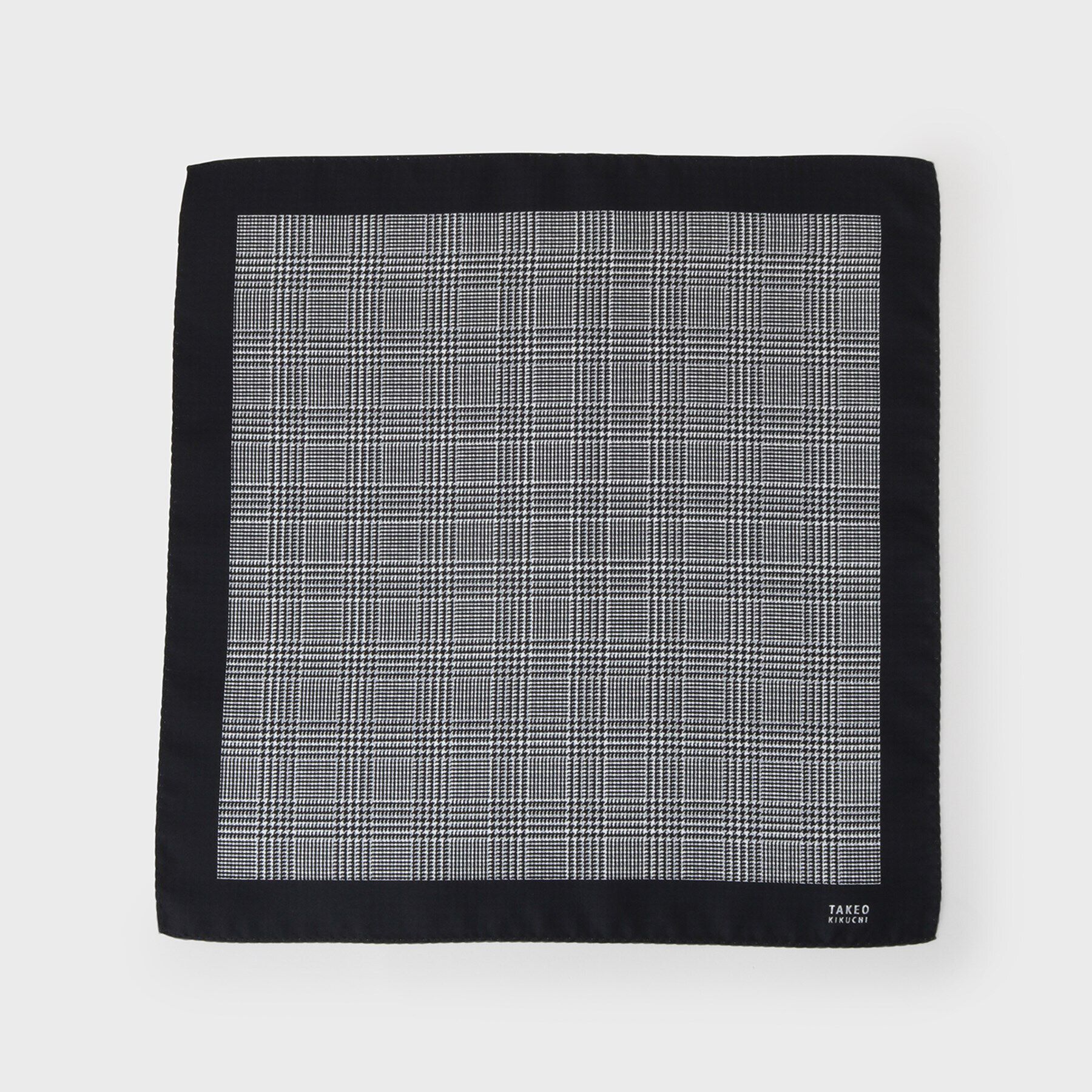 TAKEO KIKUCHI「【パーティーブライダル】リバーシブルシルクポケットチーフ」|バンダナ・スカーフ|ブラック(519)