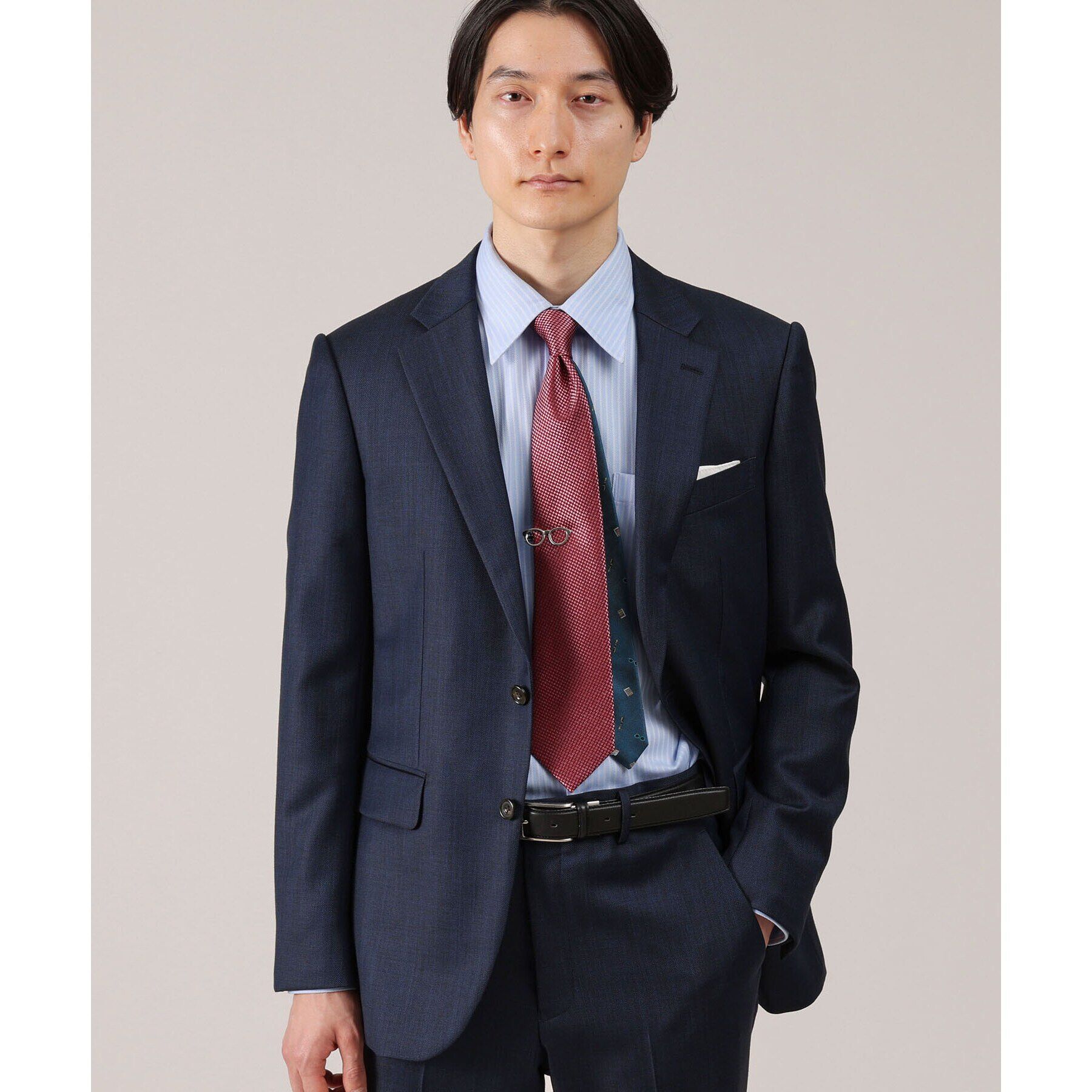 TAKEO KIKUCHI「【BOXセット】ベーシックネクタイ＆メガネ型タイバー セット」|ネクタイ・蝶ネクタイ|