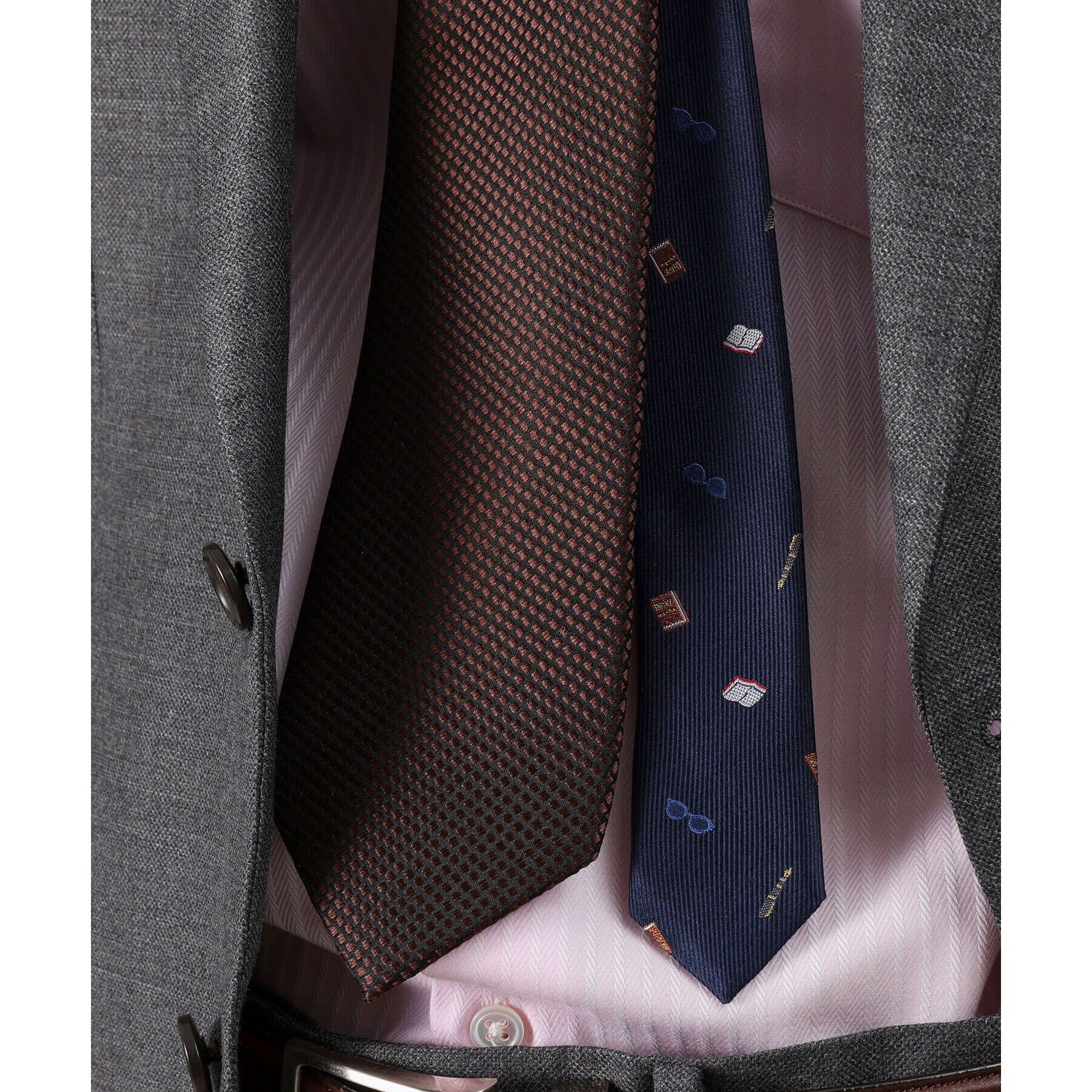 TAKEO KIKUCHI「【BOXセット】ベーシックネクタイ＆メガネ型タイバー セット」|ネクタイ・蝶ネクタイ|