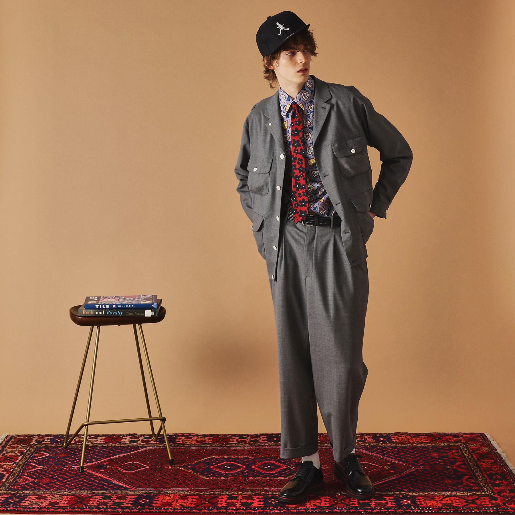 40CARATS&525「トニック グレーワイドスラックス」|その他|