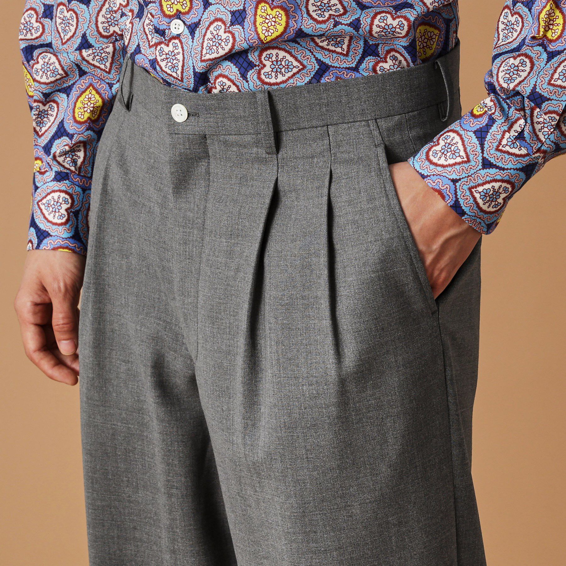 40CARATS&525「トニック グレーワイドスラックス」|その他|