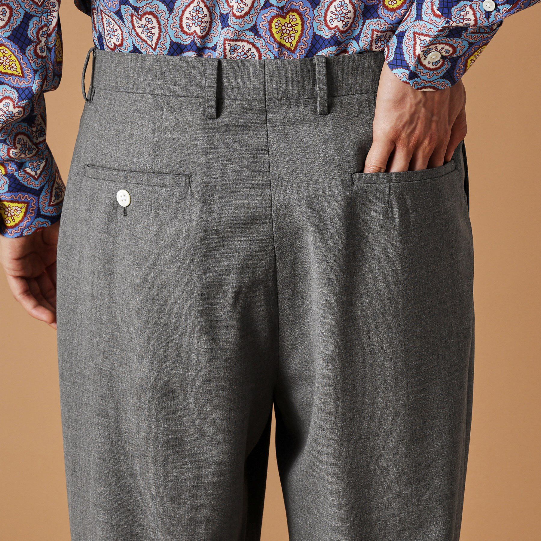 40CARATS&525「トニック グレーワイドスラックス」|その他|