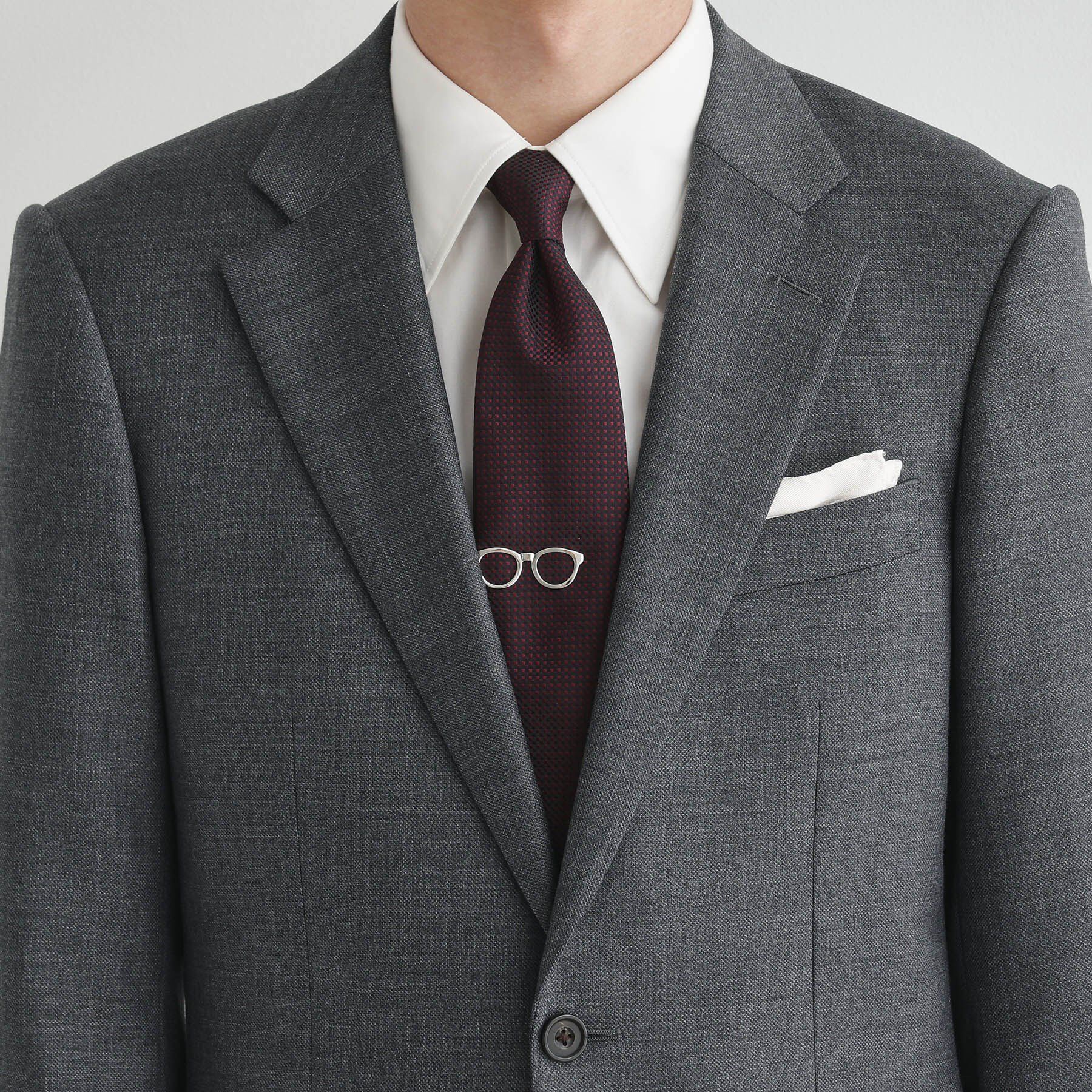 TAKEO KIKUCHI「【BOXセット】バスケットムジチェンジネクタイ&times;眼鏡型タイバー」|ネクタイ・蝶ネクタイ|