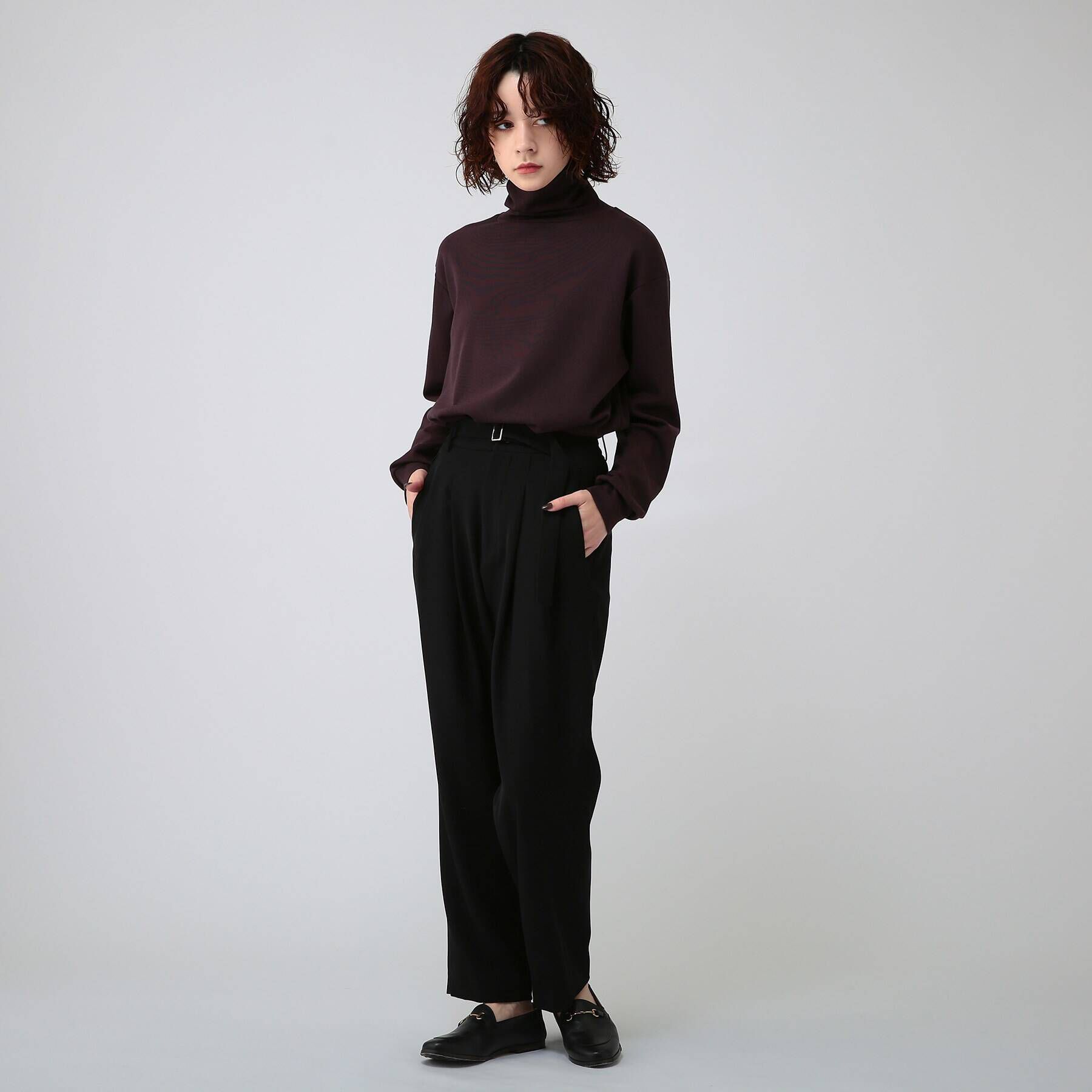 tk.TAKEO KIKUCHI「ウールナイロンミラノリブタートルネックニットソー」|Tシャツ・カットソー|