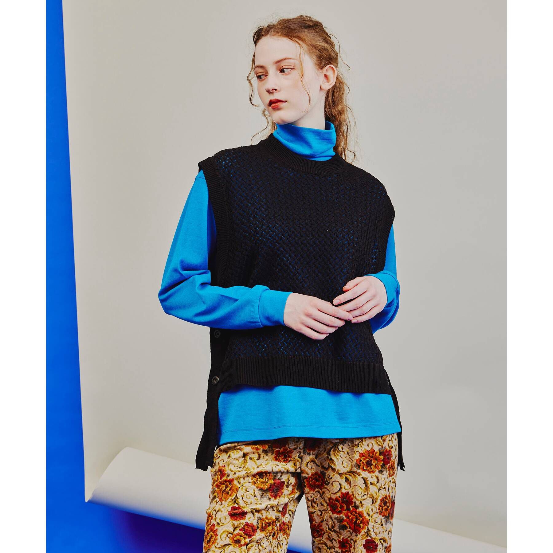 tk.TAKEO KIKUCHI「ウールナイロンミラノリブタートルネックニットソー」|Tシャツ・カットソー|