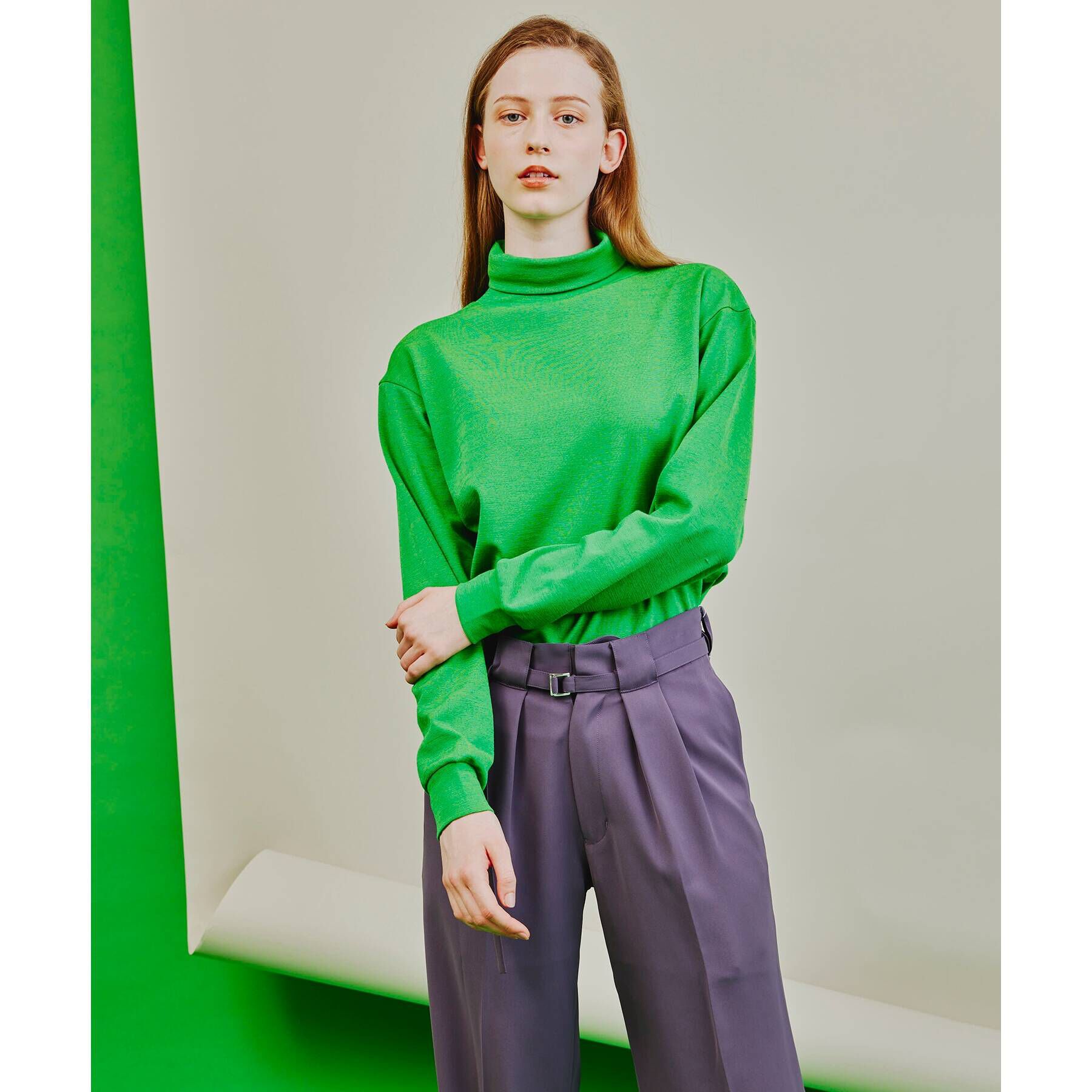 tk.TAKEO KIKUCHI「ウールナイロンミラノリブタートルネックニットソー」|Tシャツ・カットソー|