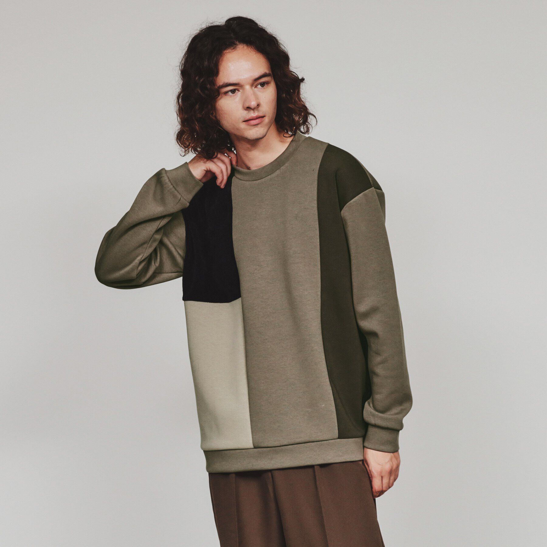 tk.TAKEO KIKUCHI「切替モールスウェット」|パーカー|