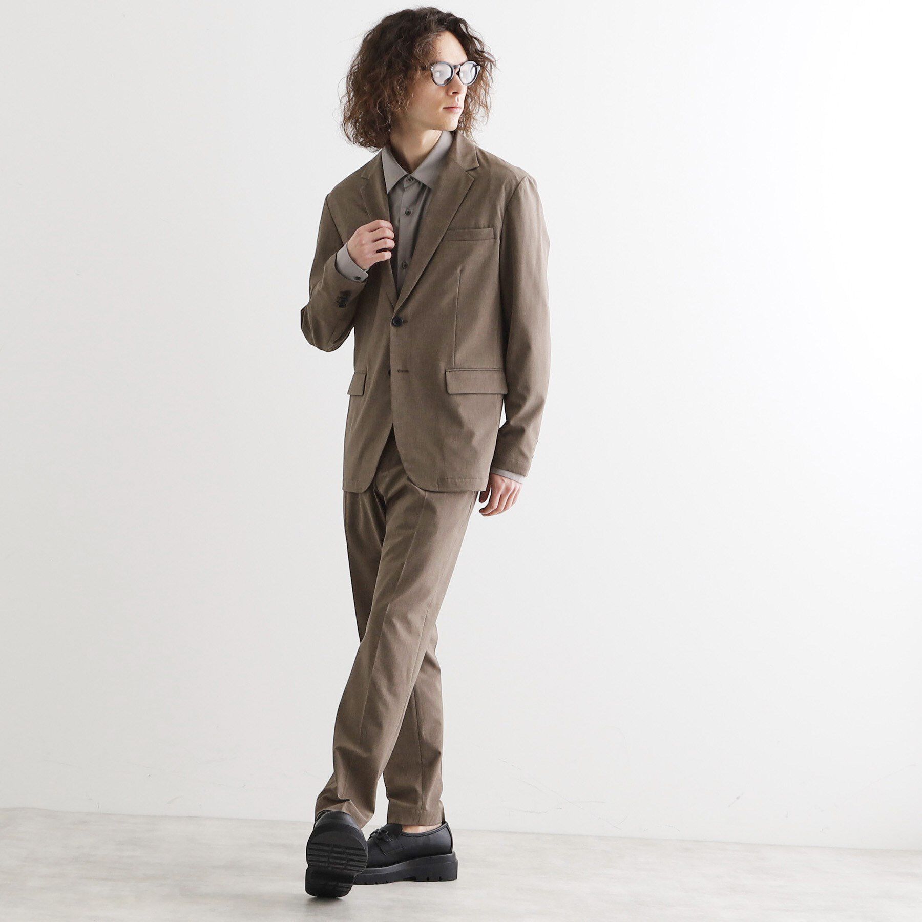 tk.TAKEO KIKUCHI「【洗える/吸水速乾】機能性ポリトロジャケット/セットアップ対応」|テーラードジャケット|