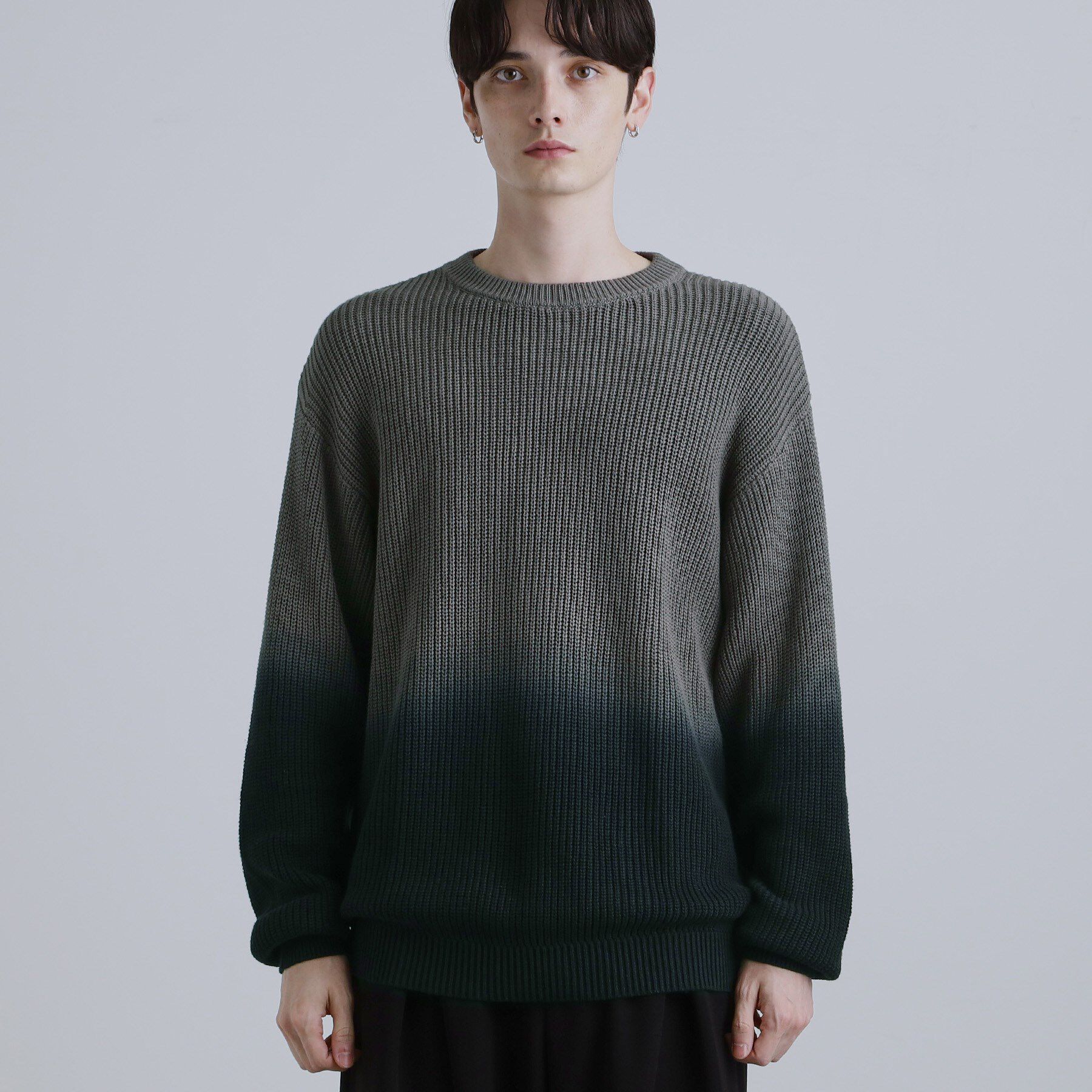 tk.TAKEO KIKUCHI「コットン畔編みグラデーションニット」|ニット・セーター|