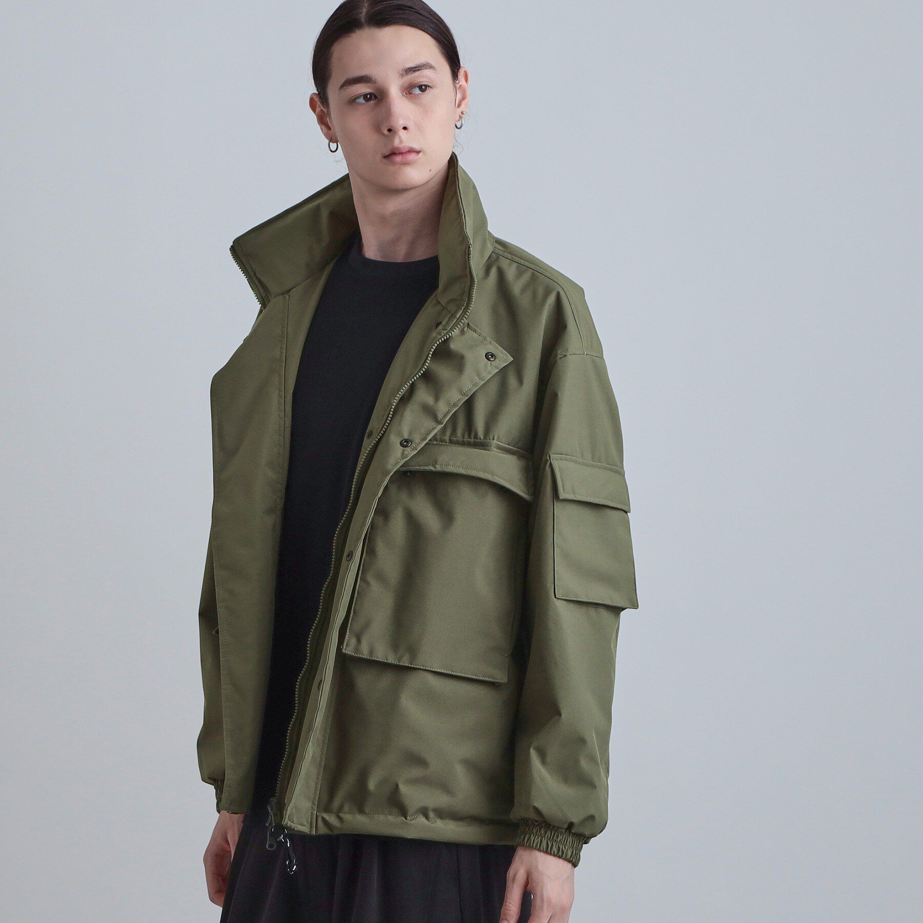 tk.TAKEO KIKUCHI「リバーシブルブルゾン」|ブルゾン・スタジャン|カーキ(027)