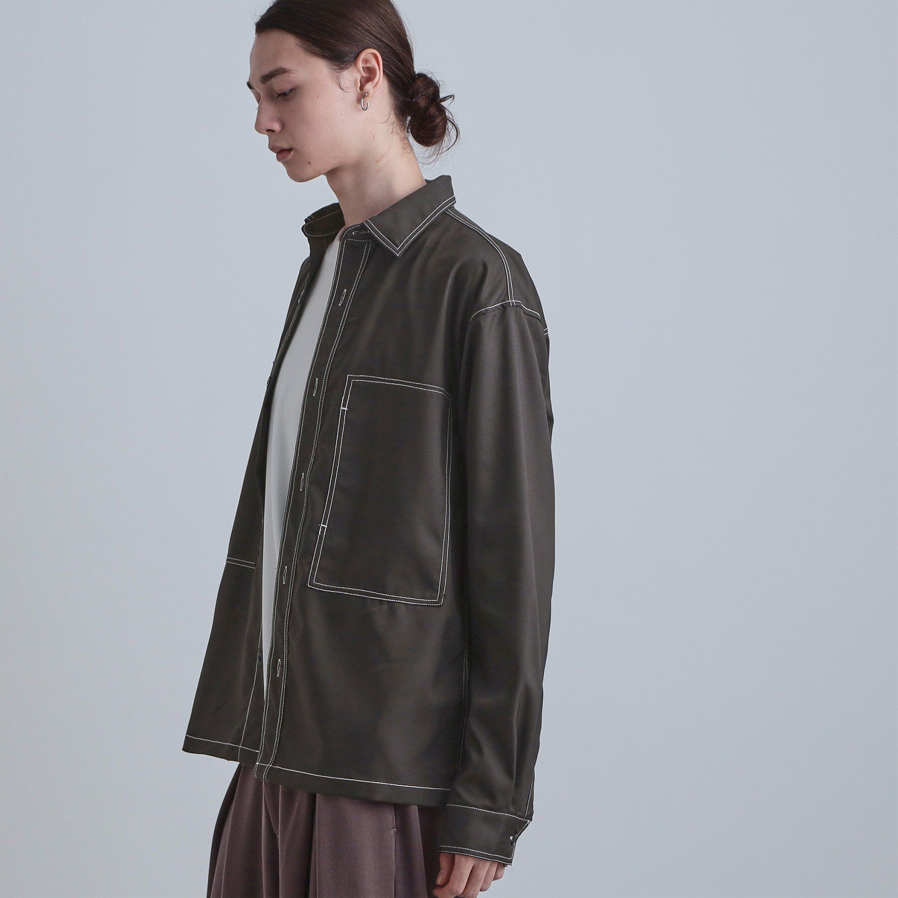 tk.TAKEO KIKUCHI「配色ステッチシャツ」|シャツ・ブラウス|