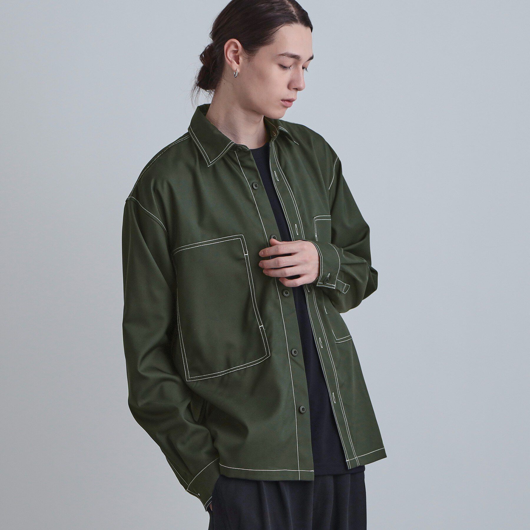 tk.TAKEO KIKUCHI「配色ステッチシャツ」|シャツ・ブラウス|