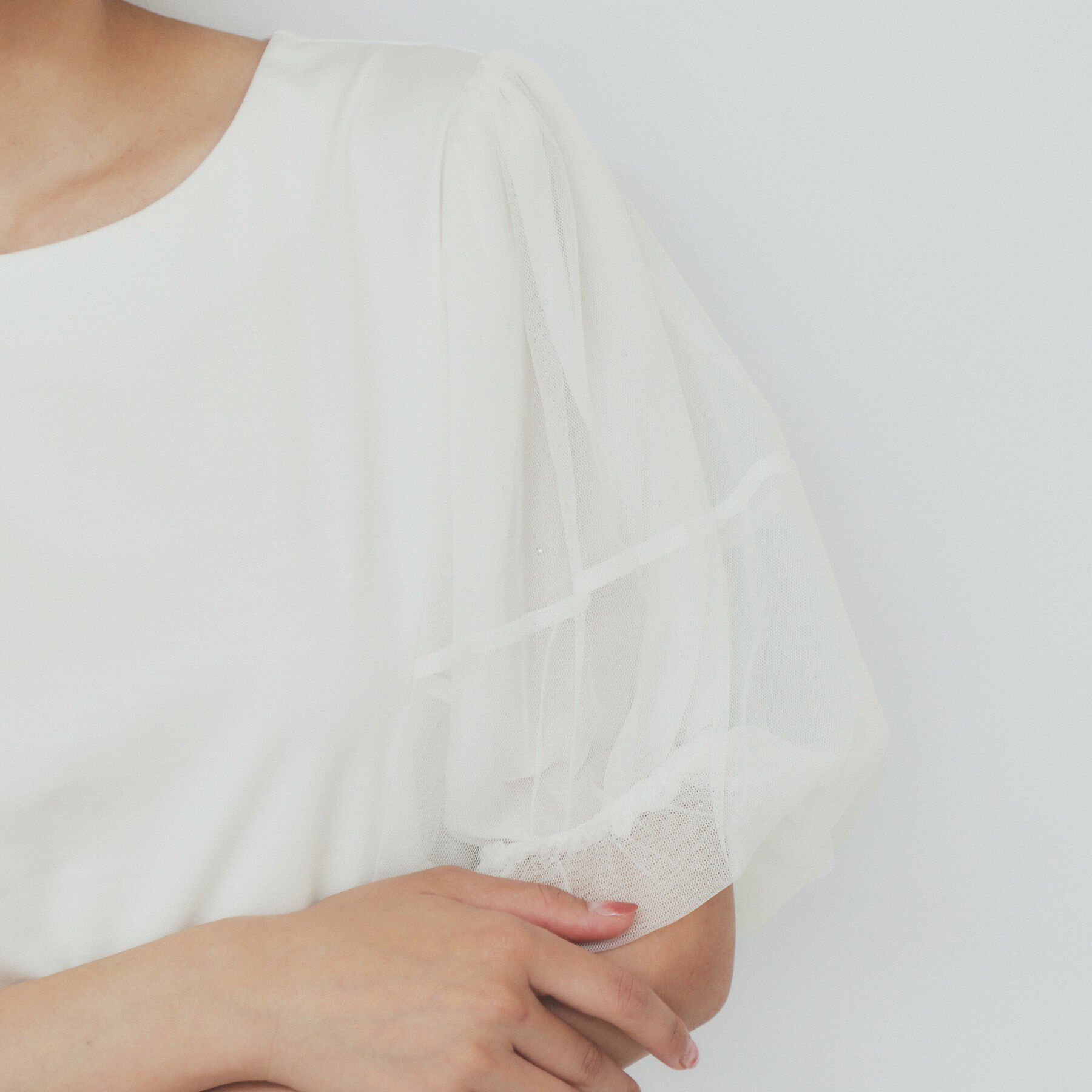 index「チュールドッキングバルーントップス【洗濯機洗い可/接触冷感】」|Tシャツ・カットソー|