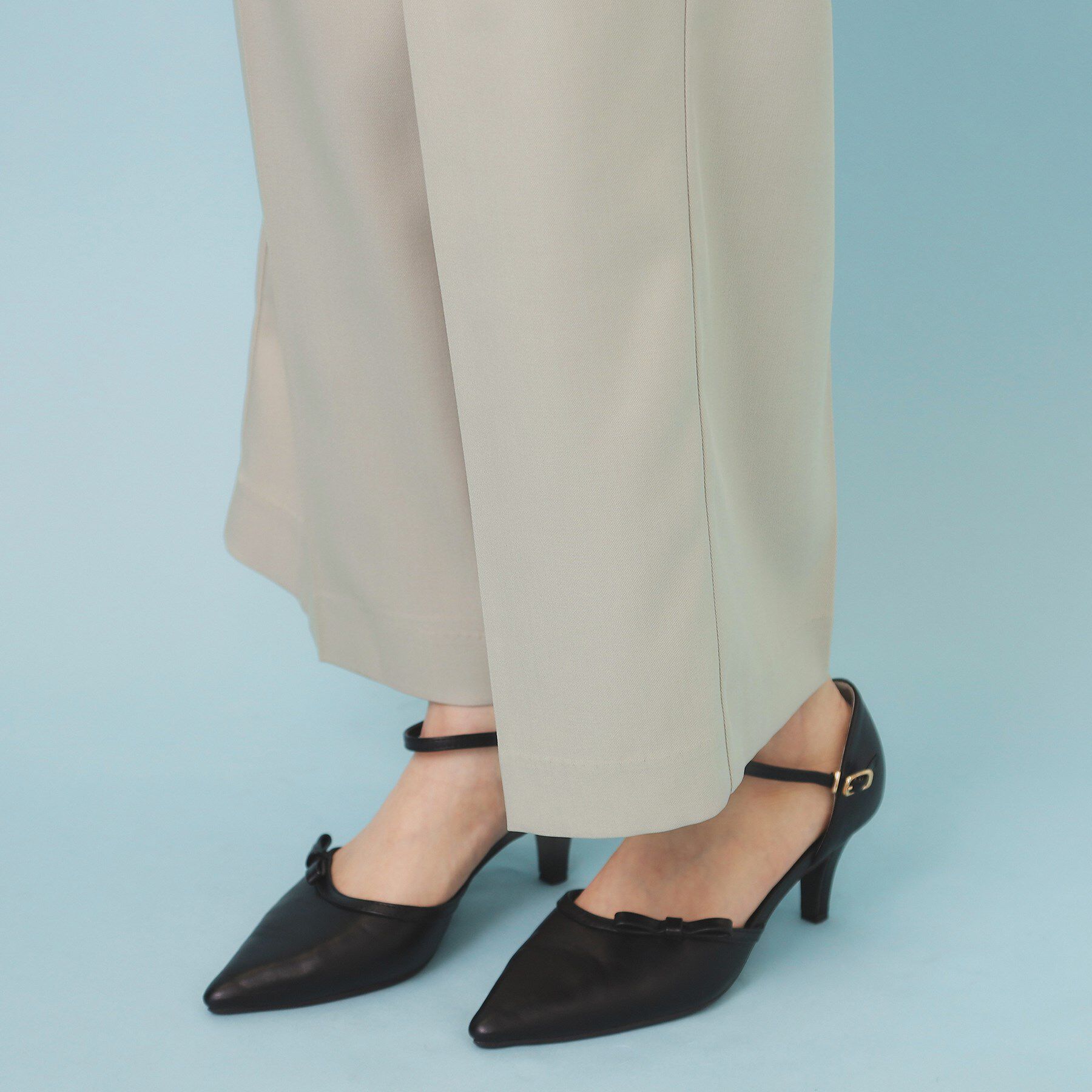 index「ベルト付き2タックワイドパンツ【洗濯機OK/ストレッチ/防シワ/イージーアイロン】」|その他|