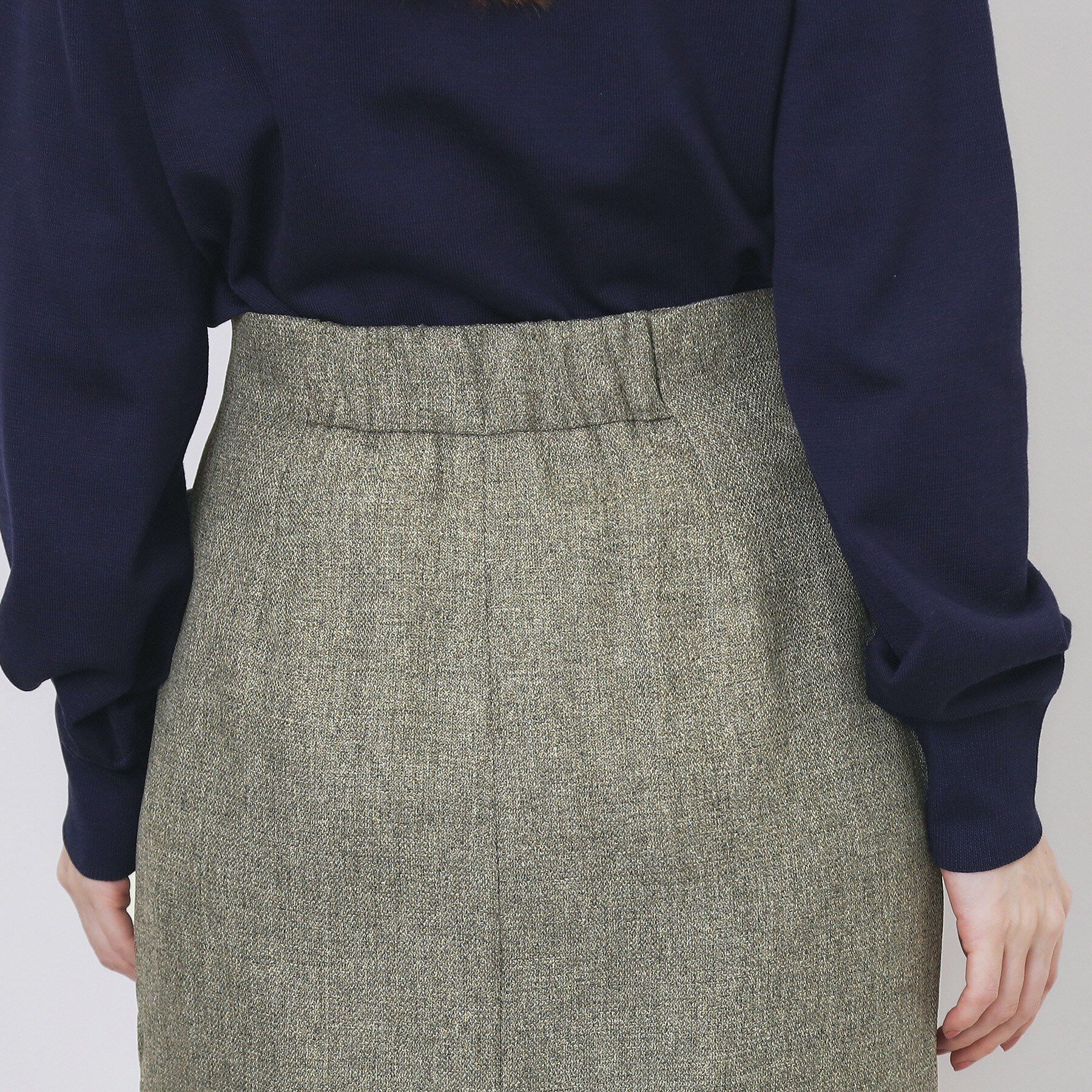 index「ツイード調フロントジップタイトスカート【洗濯機OK/防シワ】」|スカート|