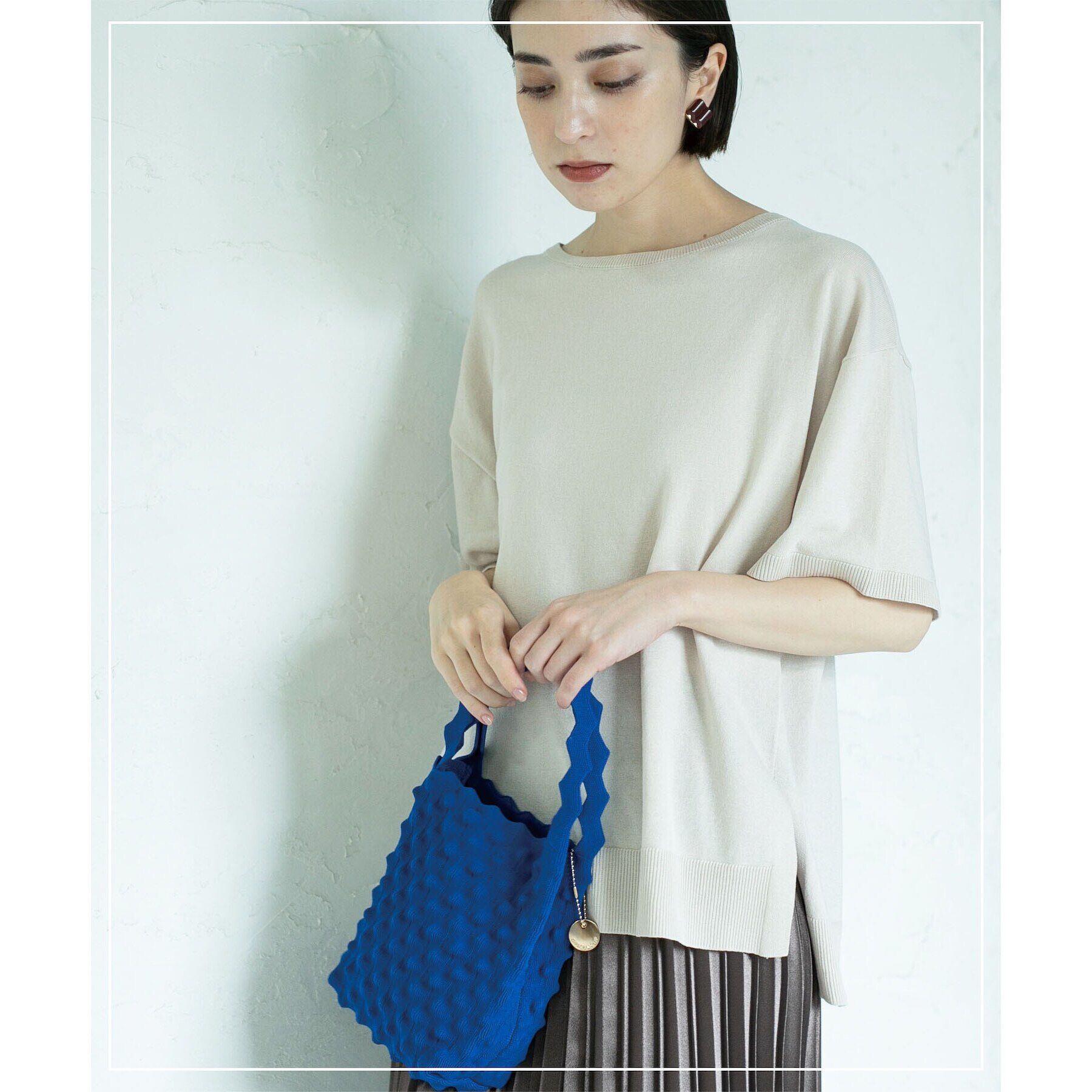 OPAQUE.CLIP「UV コットンリラクシーニット【洗濯機洗い可】」|ニット・セーター|