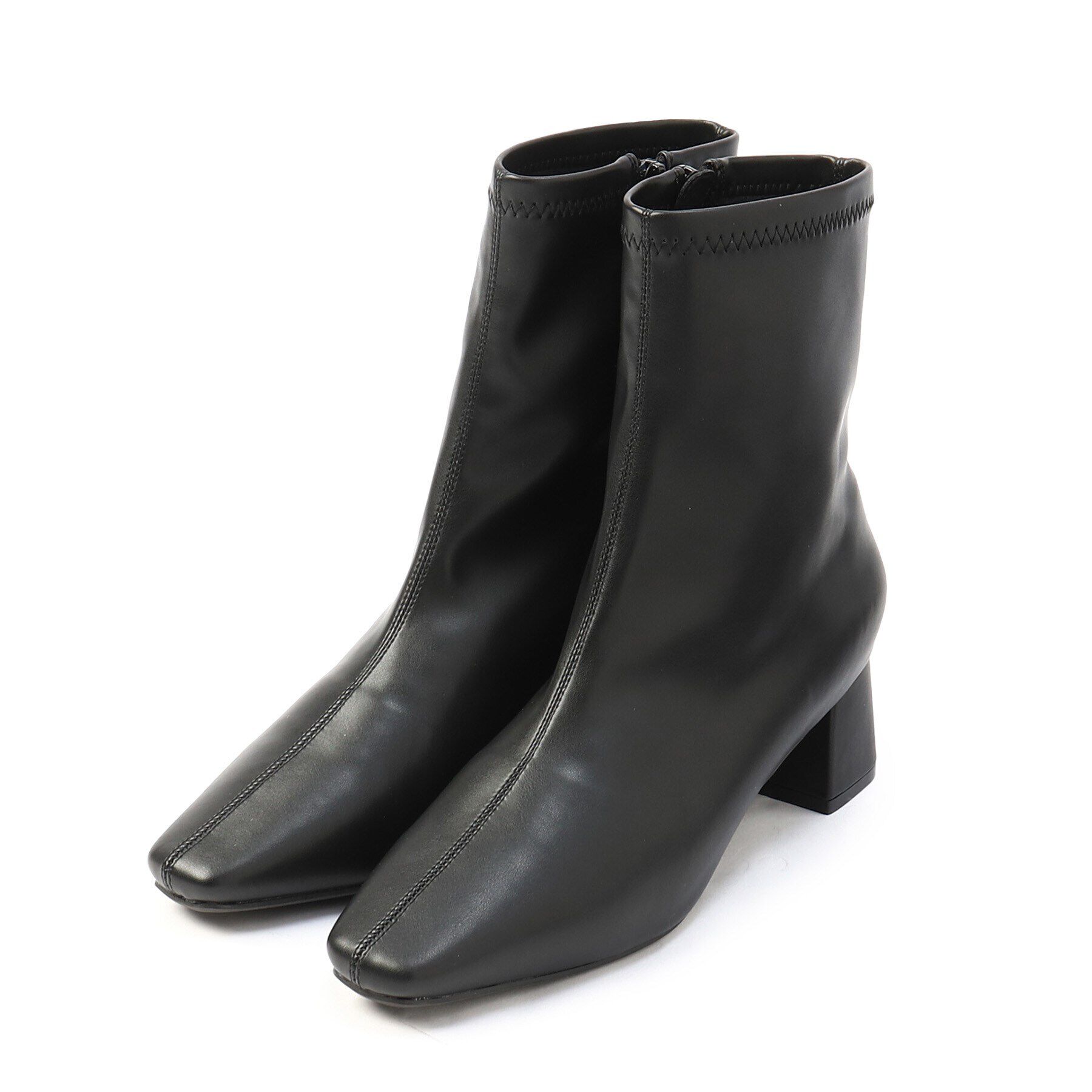 OPAQUE.CLIP「【抗菌防臭加工】ベーシックショートブーツ」|ショートブーツ|ブラック(019)