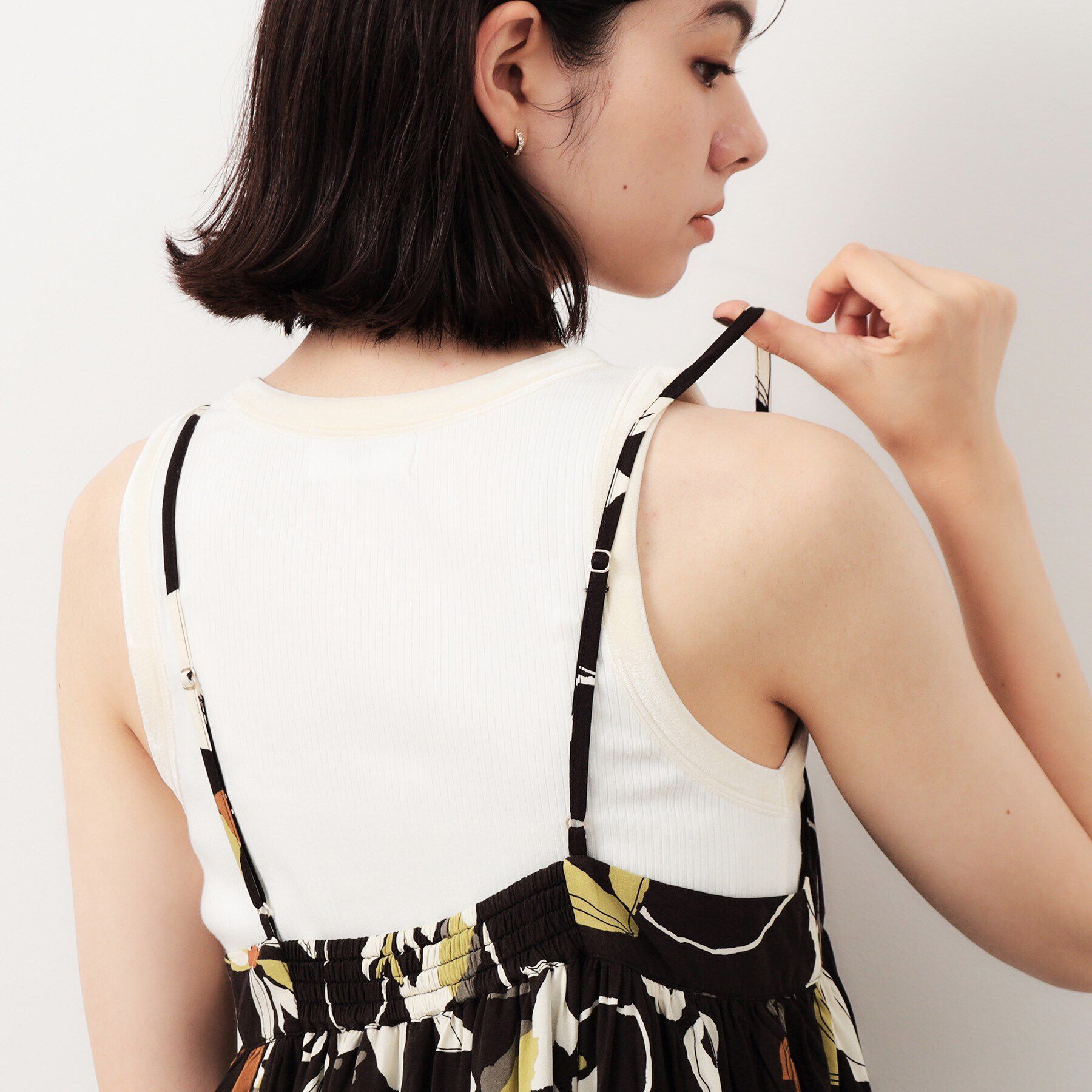 OPAQUE.CLIP「ビックフラワープリントキャミワンピース【洗える】」|ワンピース|