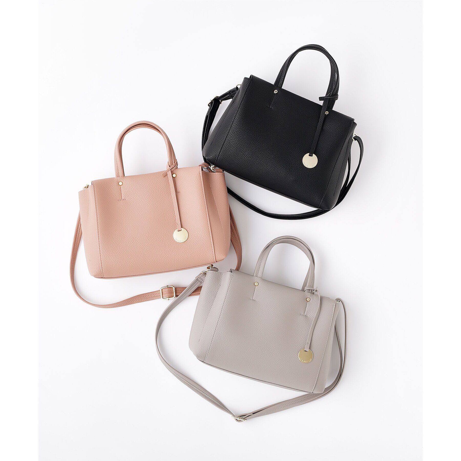 OPAQUE.CLIP「【人間工学/2WAY】シュリンクミドルトートバッグ」|トートバッグ|