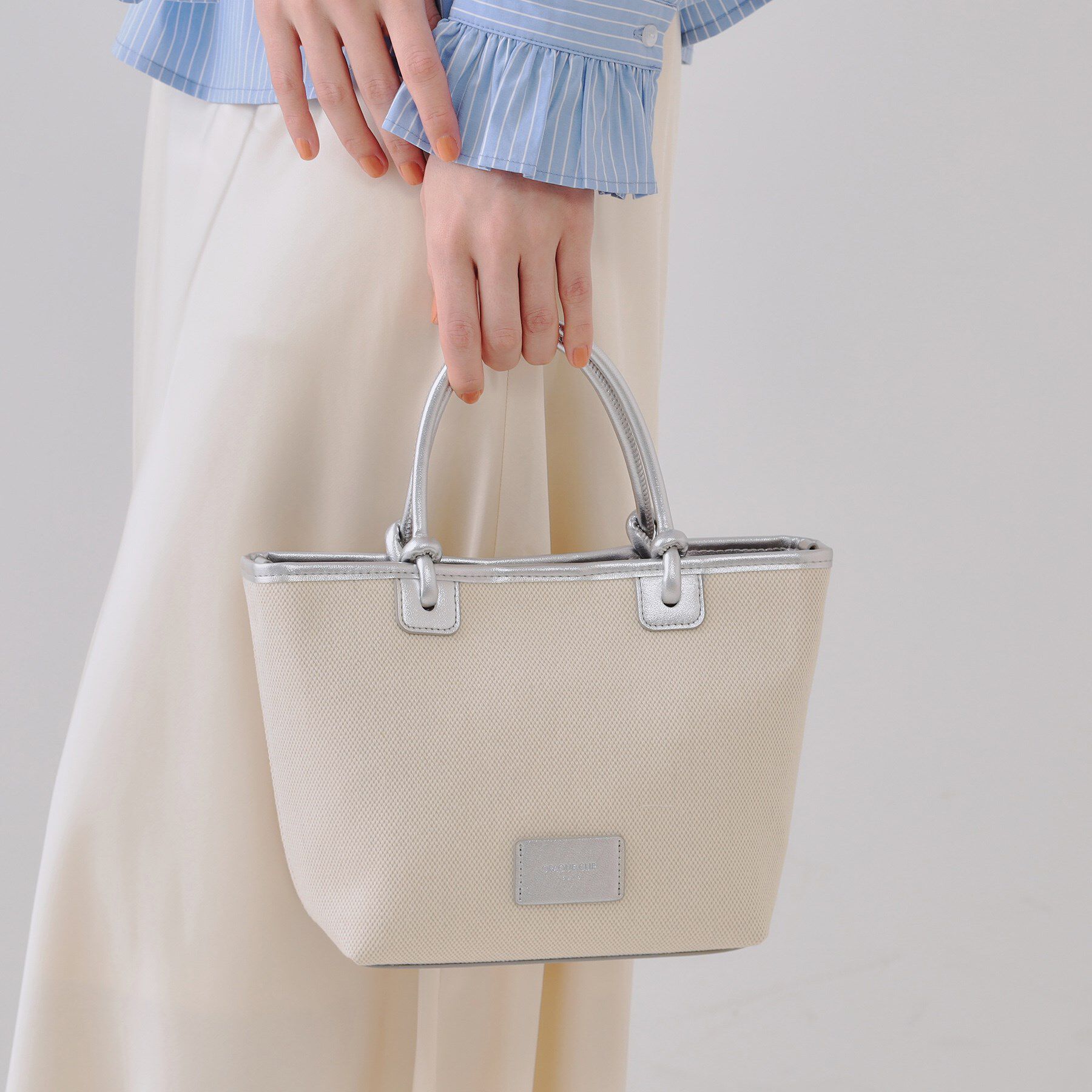 OPAQUE.CLIP「【2WAY】キャンバストリミングトートバッグ」|トートバッグ|