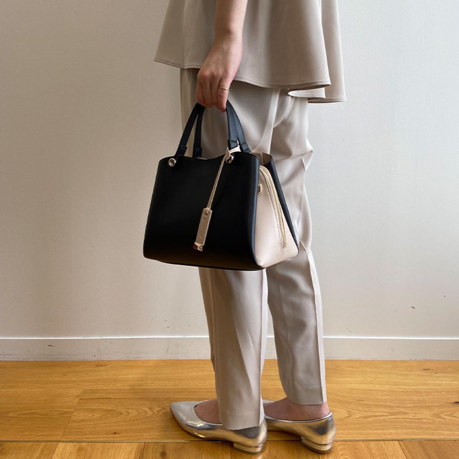 OPAQUE.CLIP「【2WAY】バイカラーミドルボストンバッグ」|ボストンバッグ|