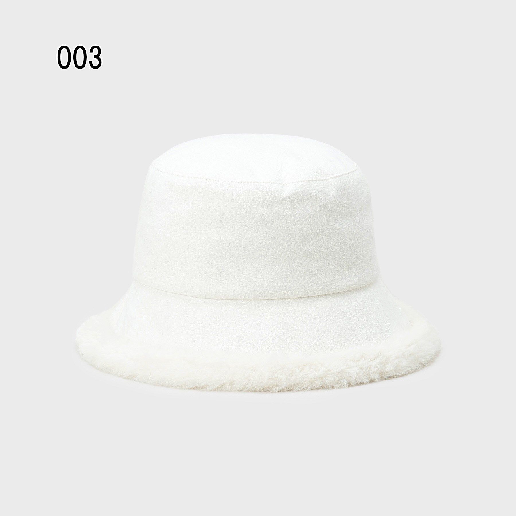 OPAQUE.CLIP「【リバーシブル】フェイクムートン&times;フェイクファーバケットハット」|ハット|