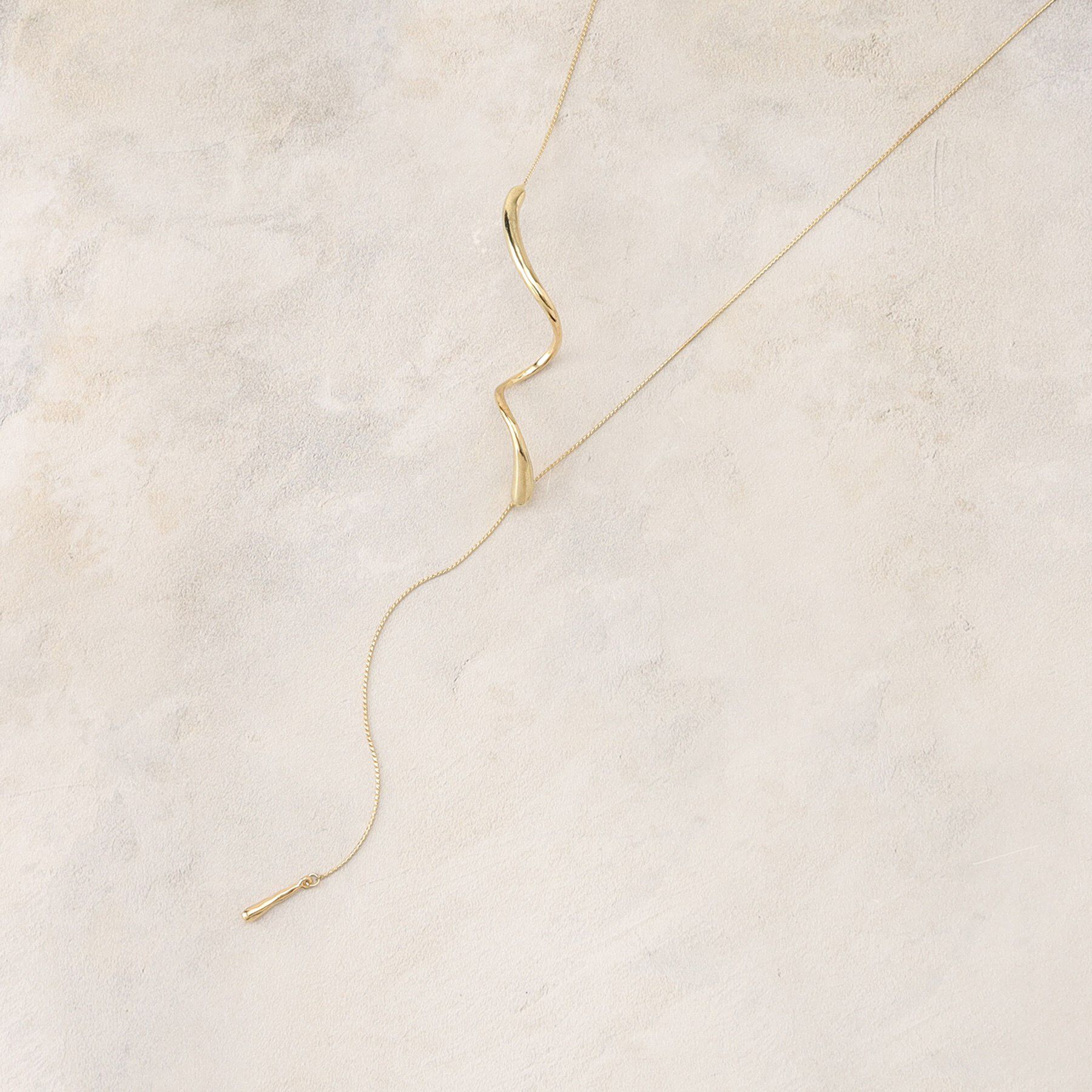 OPAQUE.CLIP「ひねりメタルバースライドネックレス」|ネックレス|