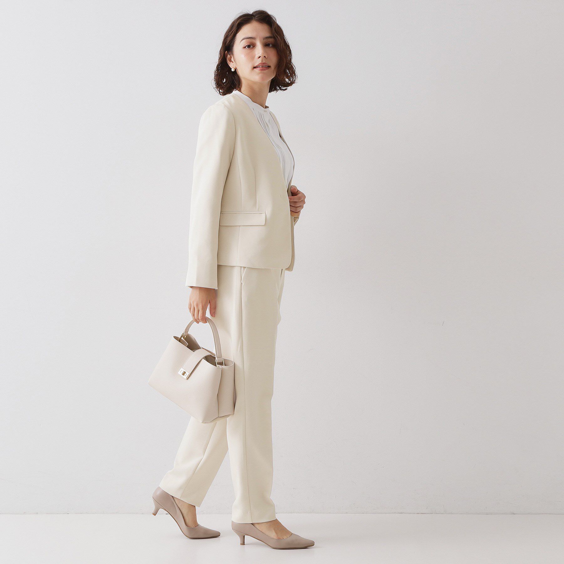 OPAQUE.CLIP「≪通勤・セレモニーセットアップ対応≫ テーパードパンツダブルクロス【洗濯機OK】」|その他|