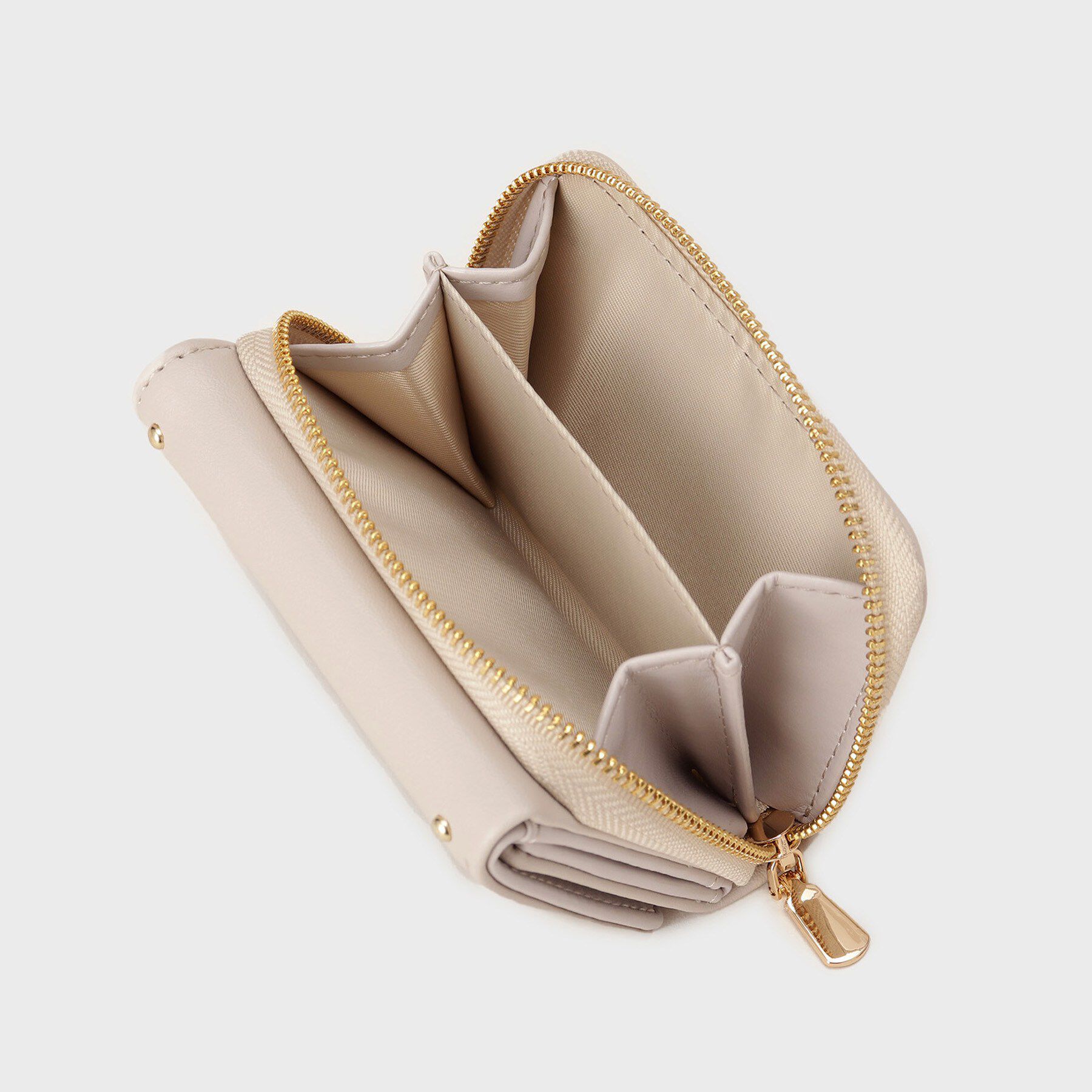 OPAQUE.CLIP「スタッズデザイン 三つ折りミニウォレット」|財布|