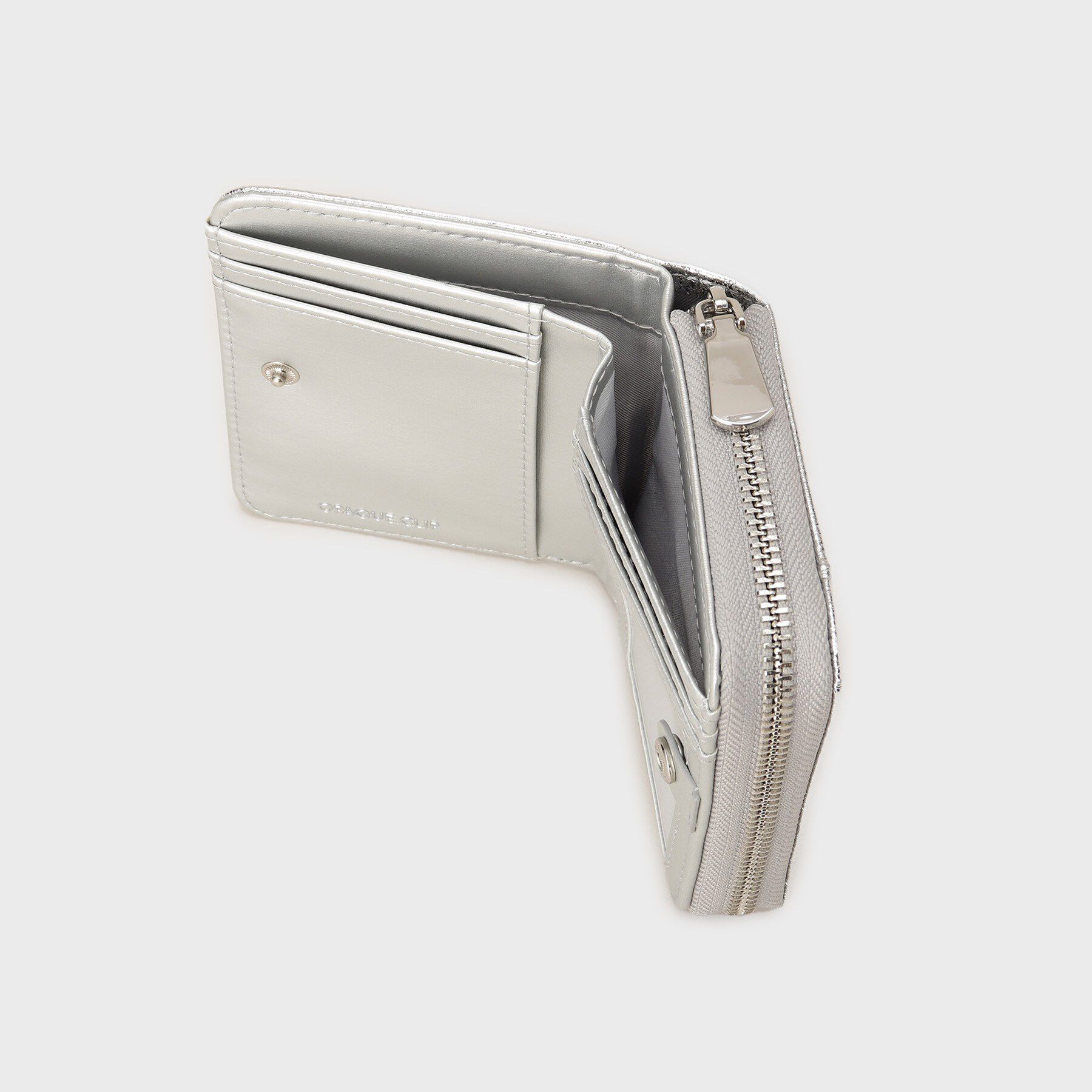 OPAQUE.CLIP「メタルパーツデザイン 二つ折りミニウォレット」|財布|