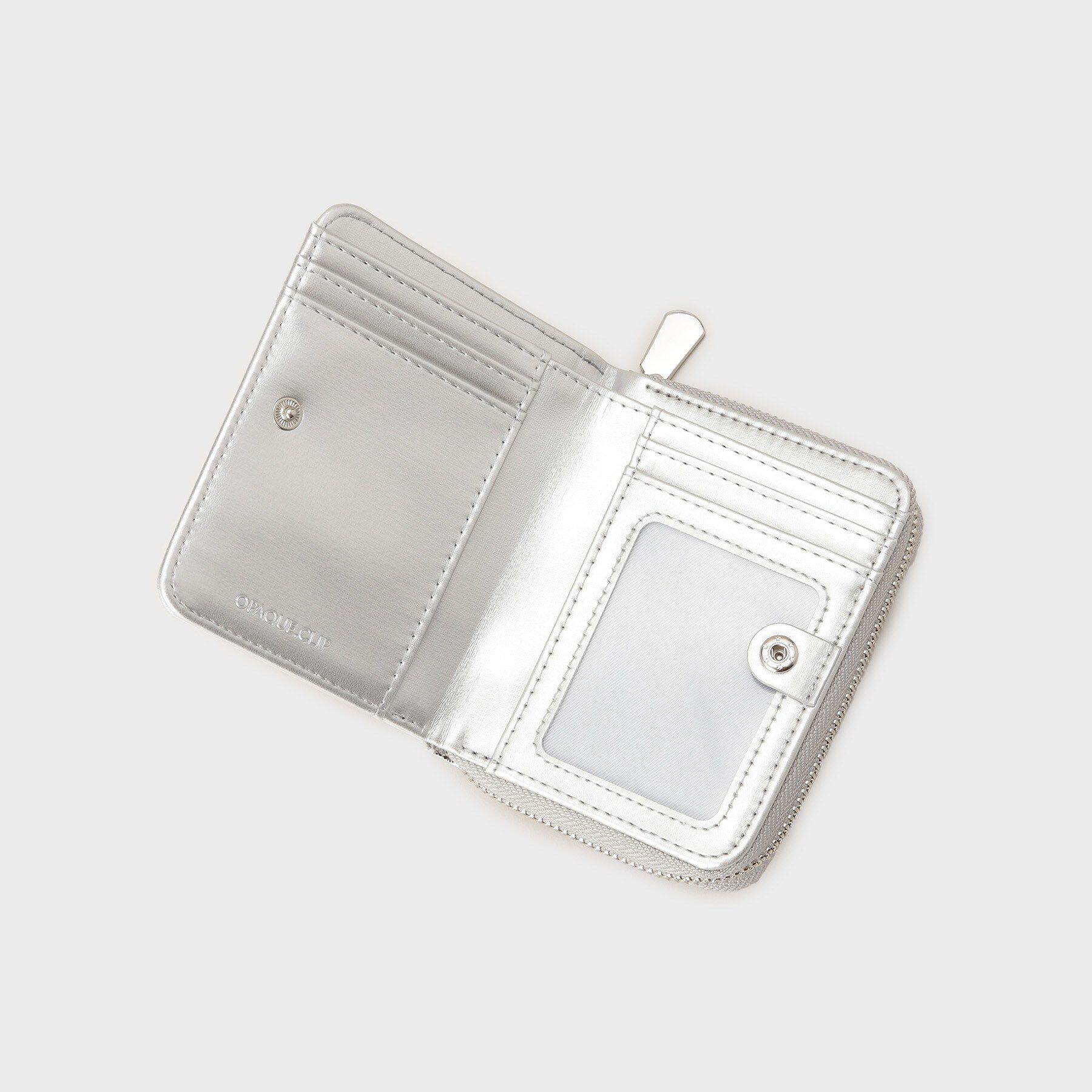 OPAQUE.CLIP「メタルパーツデザイン 二つ折りミニウォレット」|財布|