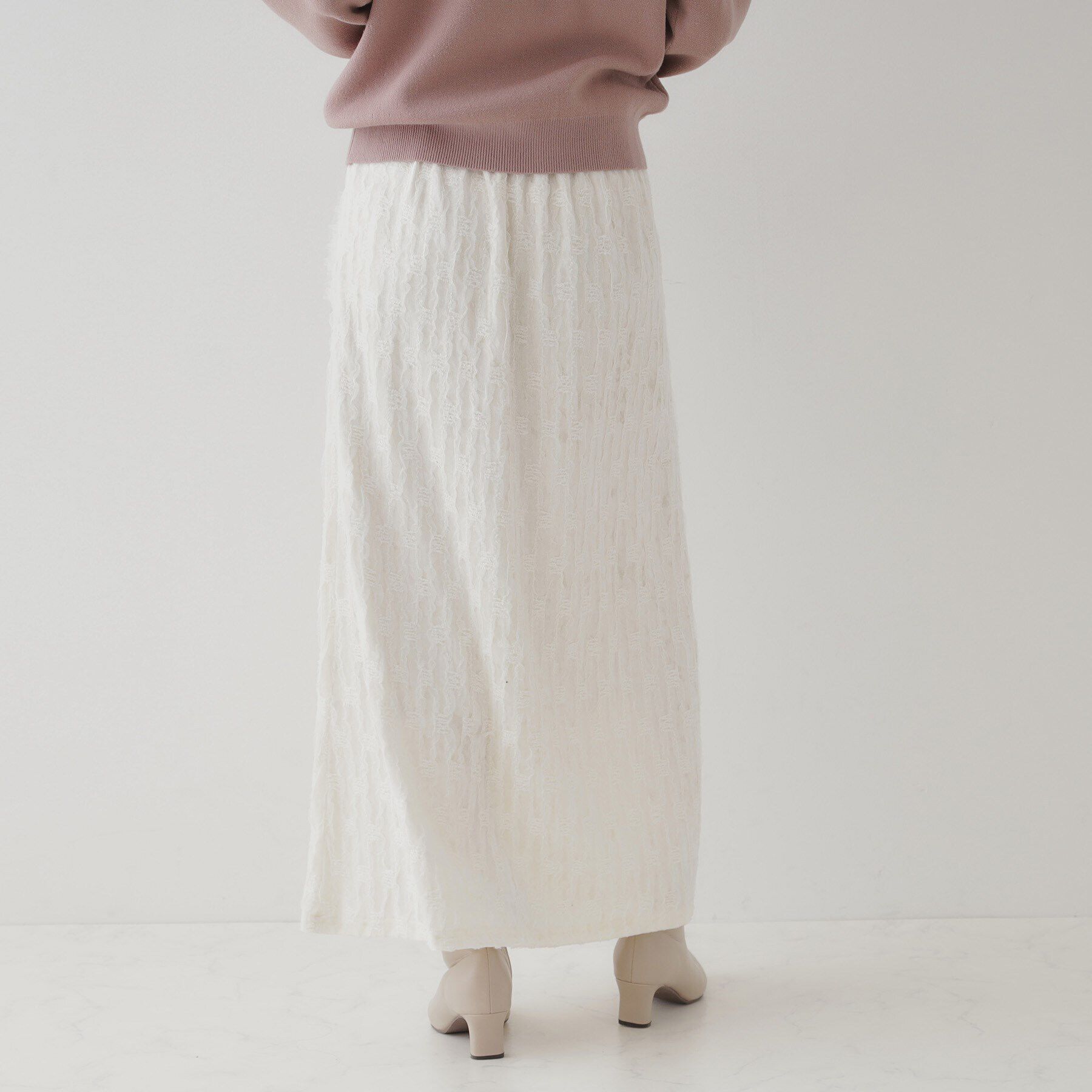 Couture broach「チュールレースベロアナロースカート」|スカート|