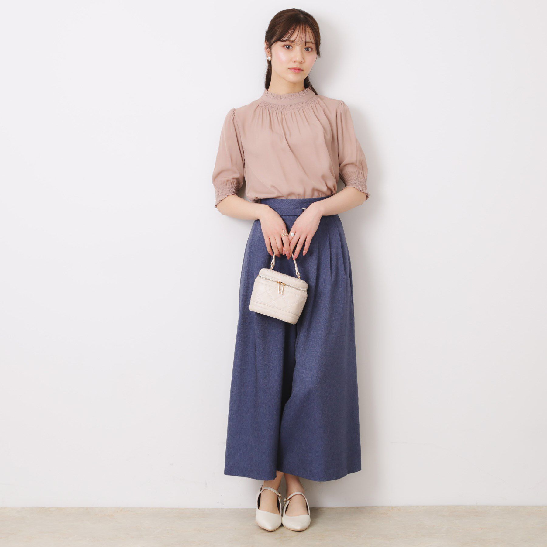 Couture broach「【SS～LLサイズ・二の腕カバー・通勤】RTピケシャーリングブラウス」|シャツ・ブラウス|