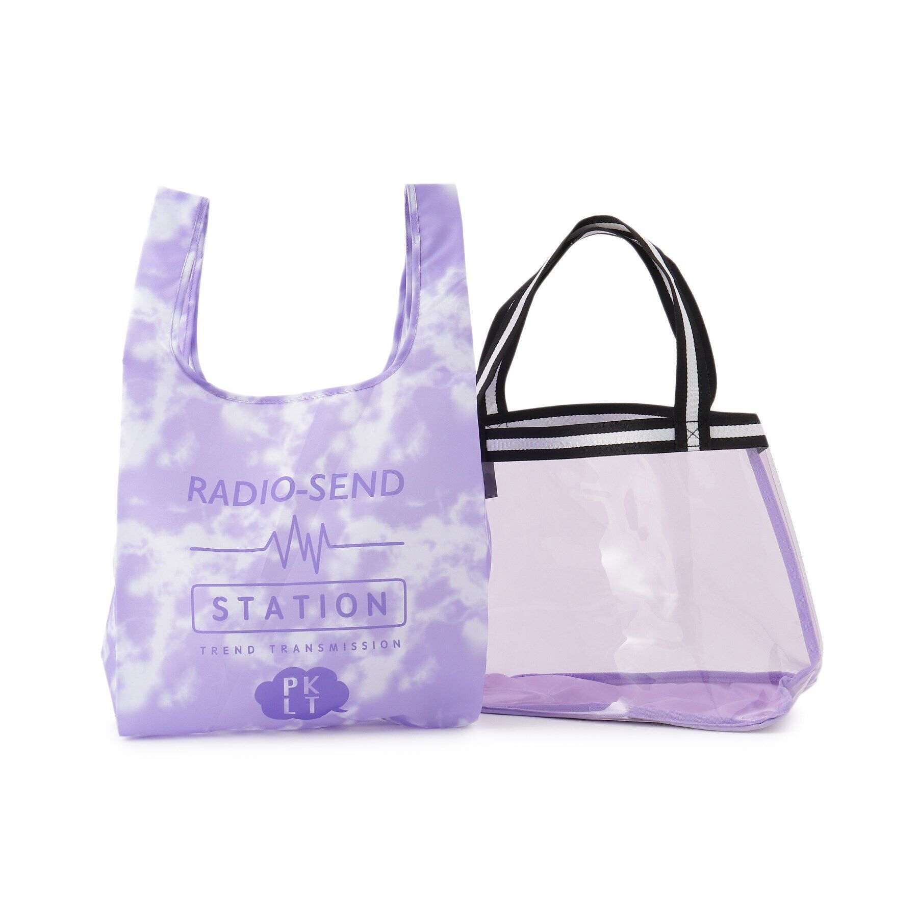 PINK-latte「【プールグッズ】エコバッグ付きクリアトート」|トートバッグ|