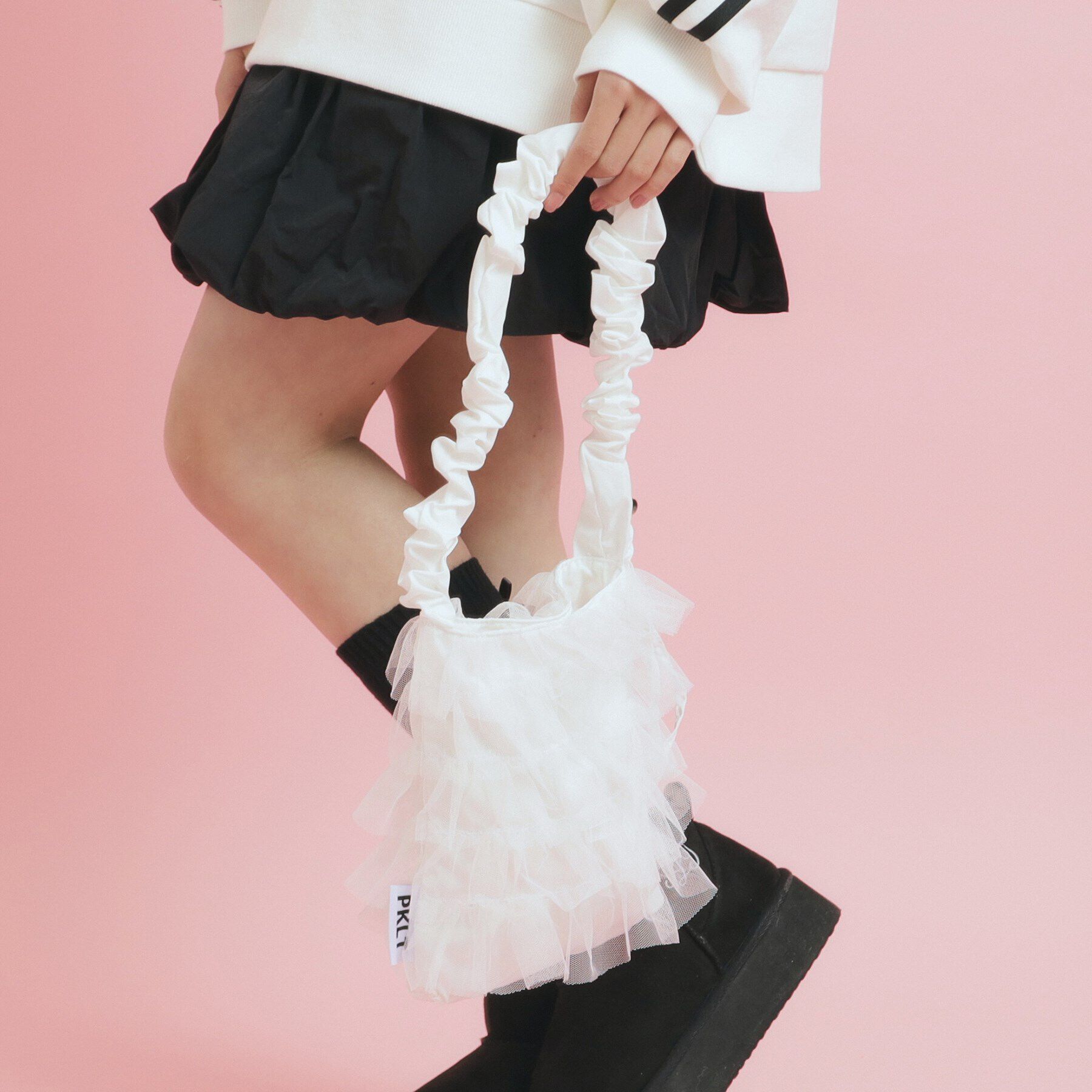 PINK-latte「チュールショルダー」|ショルダー・メッセンジャー|