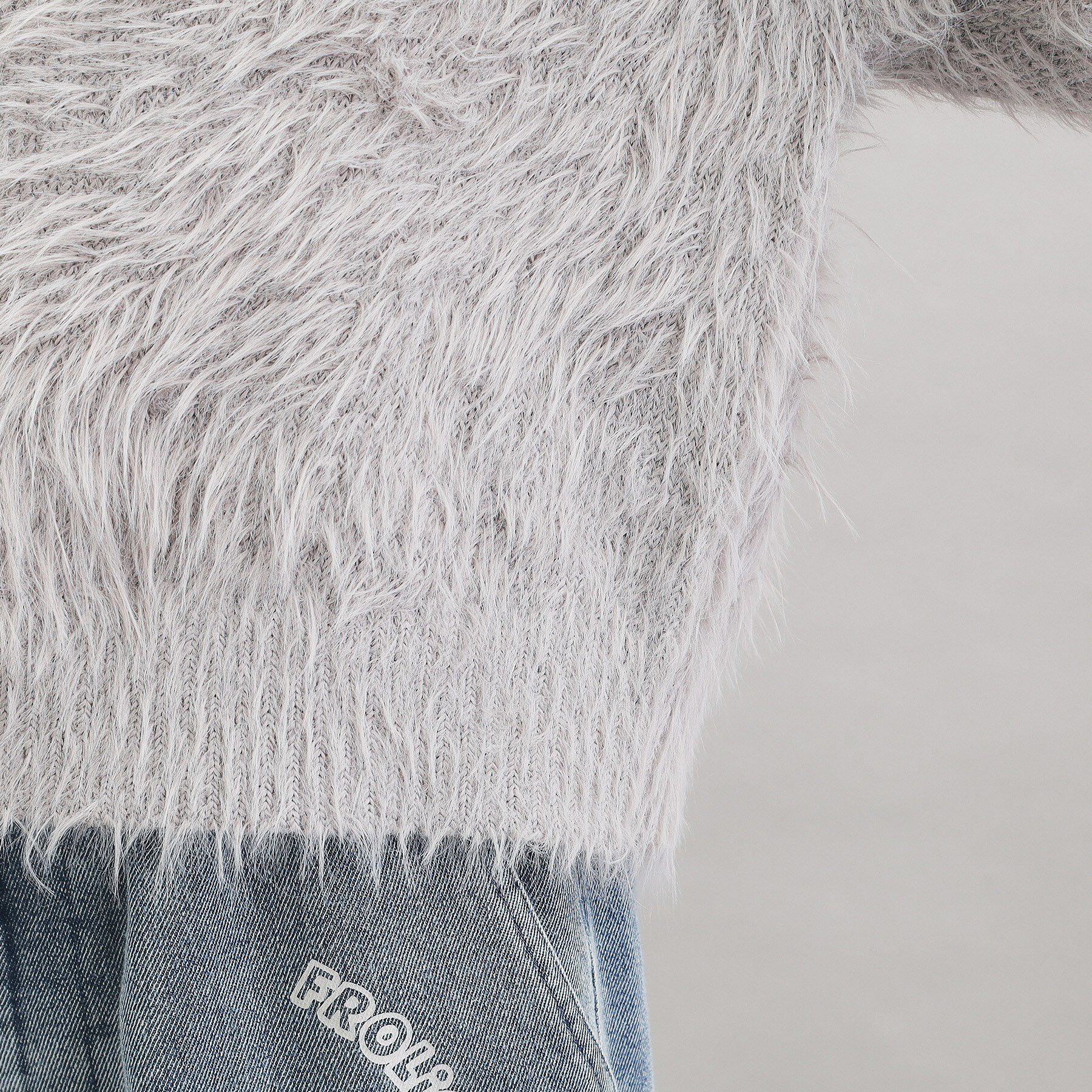 PINK-latte「ウォッシャブルロゴシャギーニットカーディガン」|カーディガン|