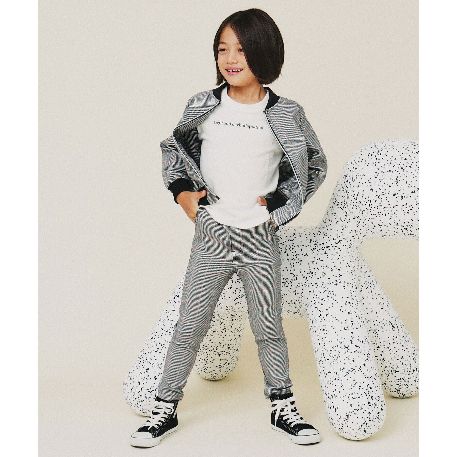 THE SHOP TK「【110－160/親子リンク】オーガビッツコットンプリントTシャツ/洗濯機OK」|Tシャツ・カットソー|