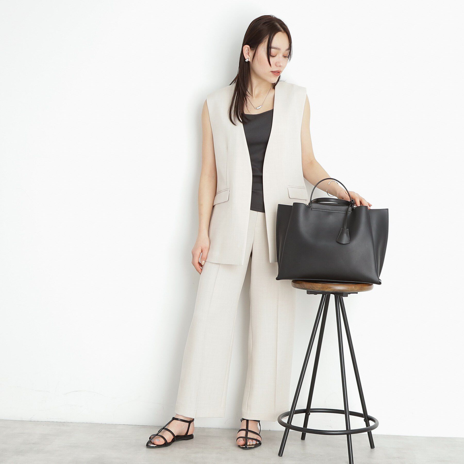 THE SHOP TK「A4横多ポケットトートバッグ」|トートバッグ|