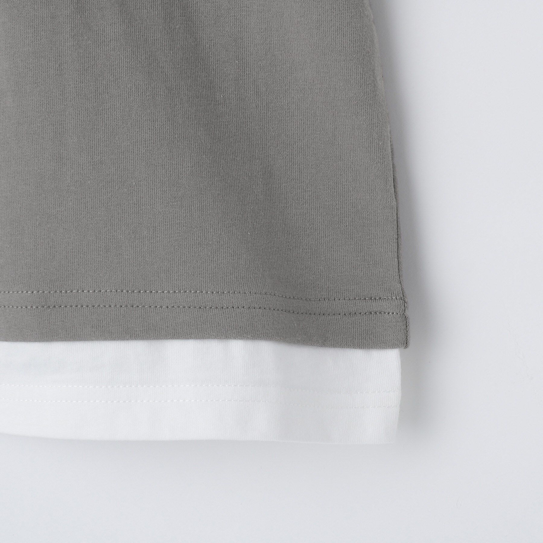 THE SHOP TK「【110-160】レイヤー風ポケットTシャツ/洗濯機OK」|Tシャツ・カットソー|