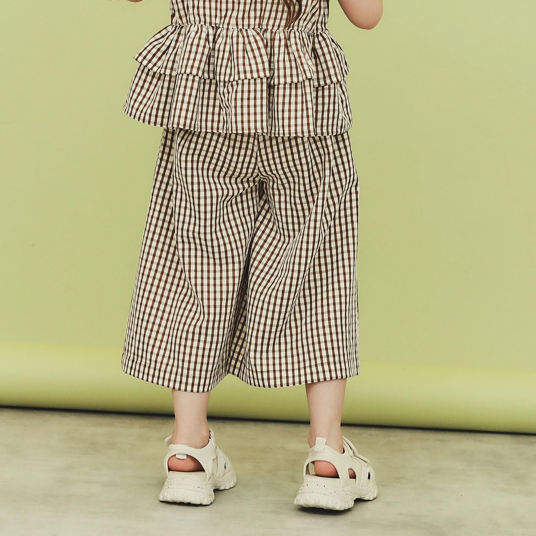 THE SHOP TK「【110-150】ギンガムチェック柄パンツ/セットアップ可・洗濯機OK」|その他|