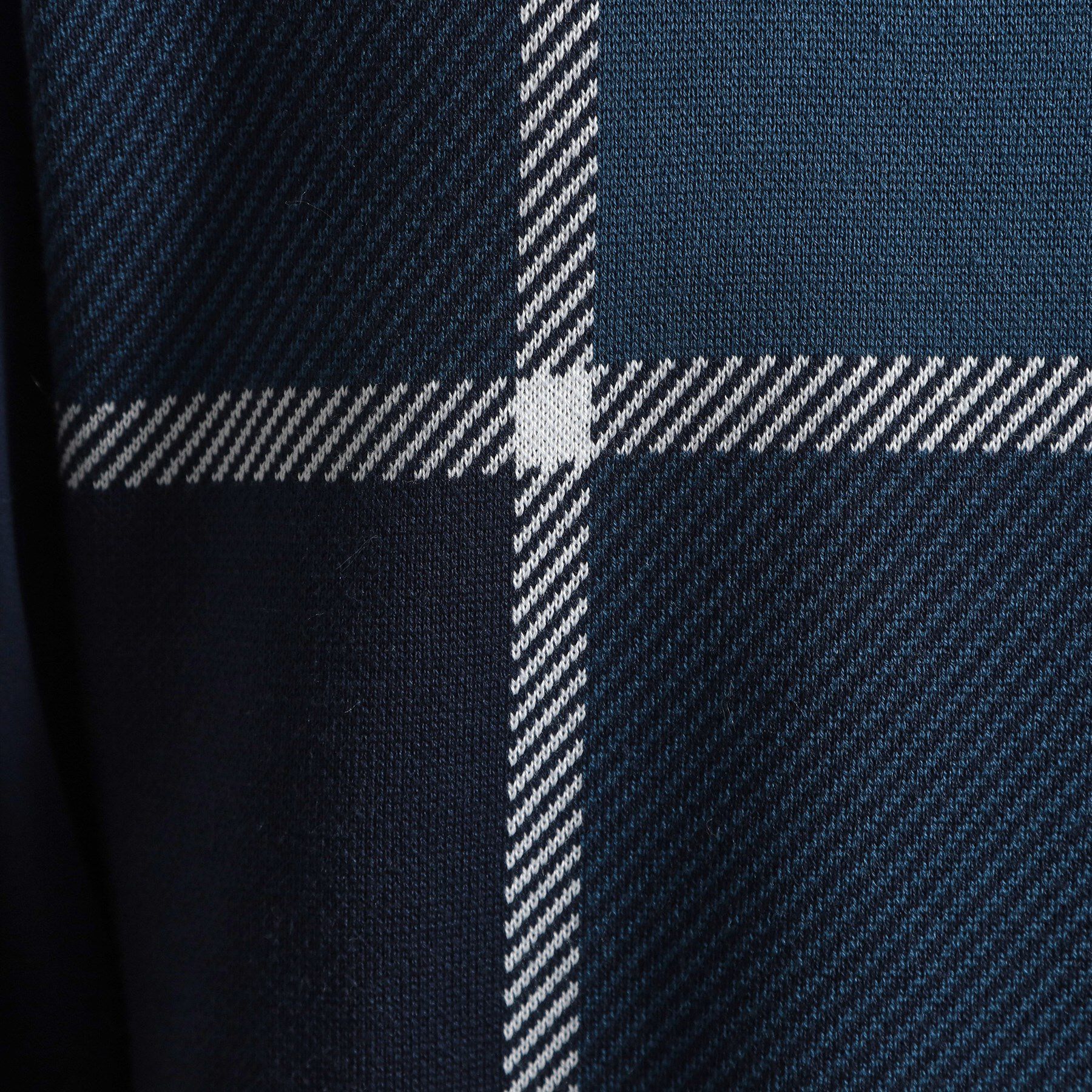 THE SHOP TK「【大人の休日スタイルにはこれ！】フロントチェック柄ニットパーカ　洗濯機OK」|パーカー|