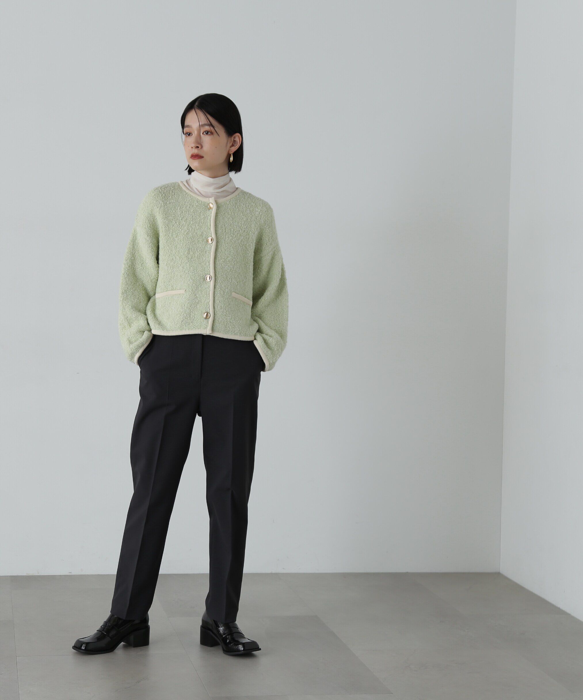  「シアーベロアハイネックカットソー」|Tシャツ・カットソー|