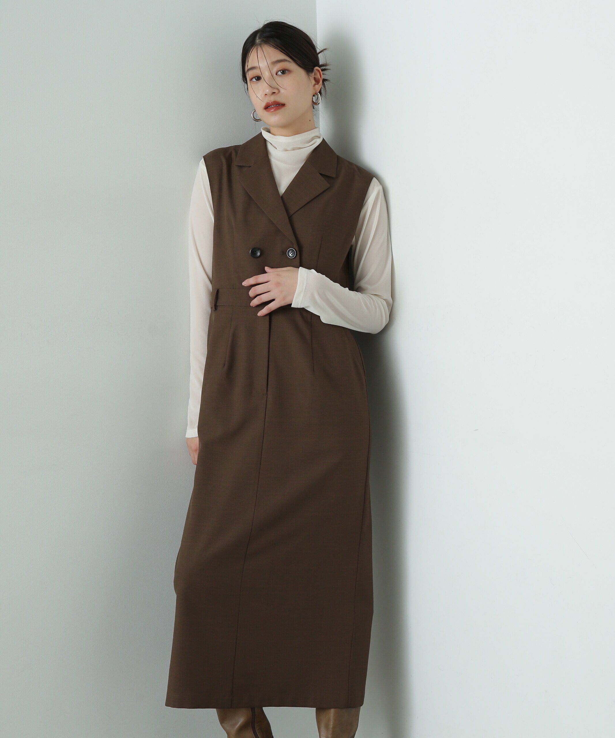  「シアーベロアハイネックカットソー」|Tシャツ・カットソー|