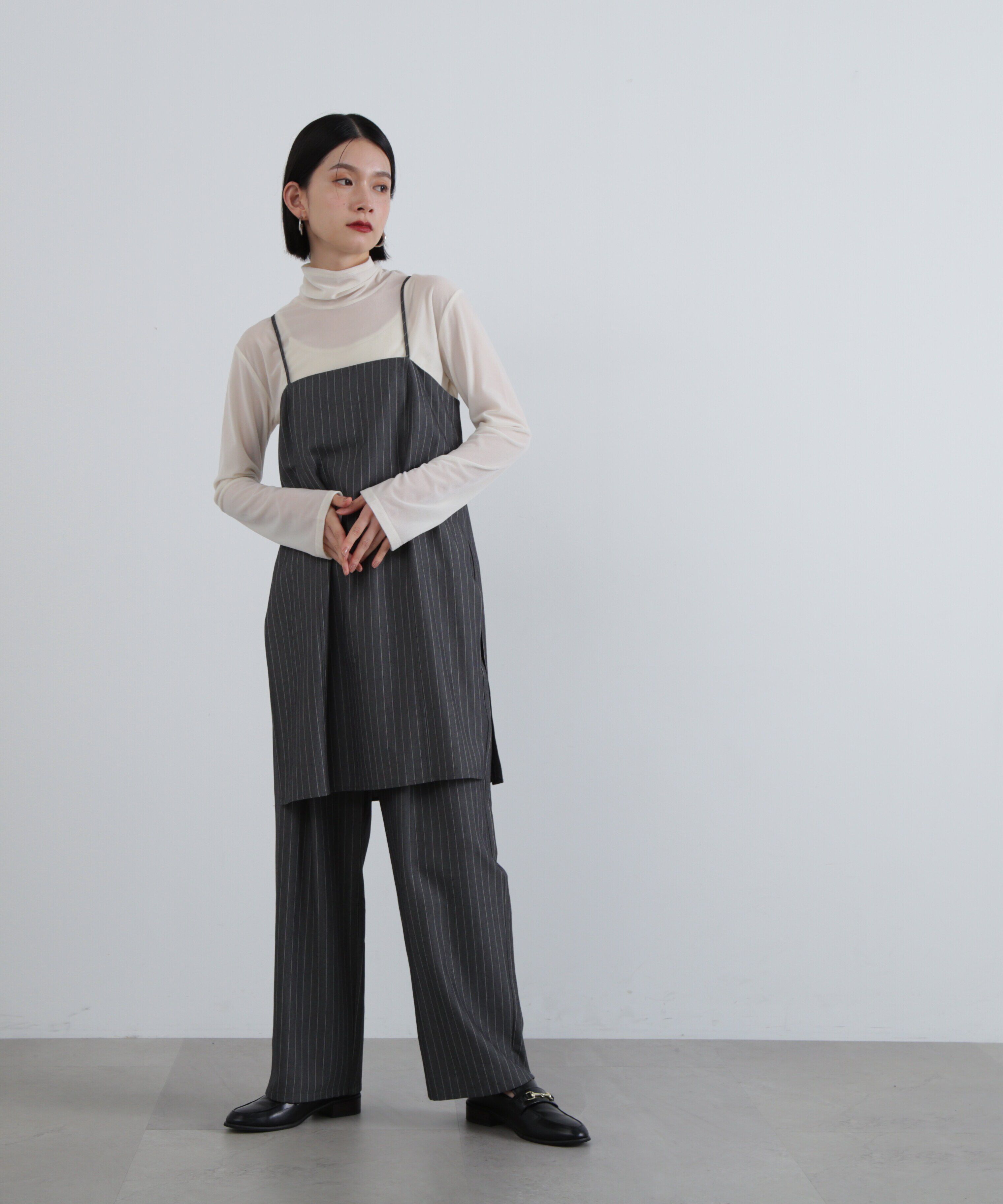  「シアーベロアハイネックカットソー」|Tシャツ・カットソー|