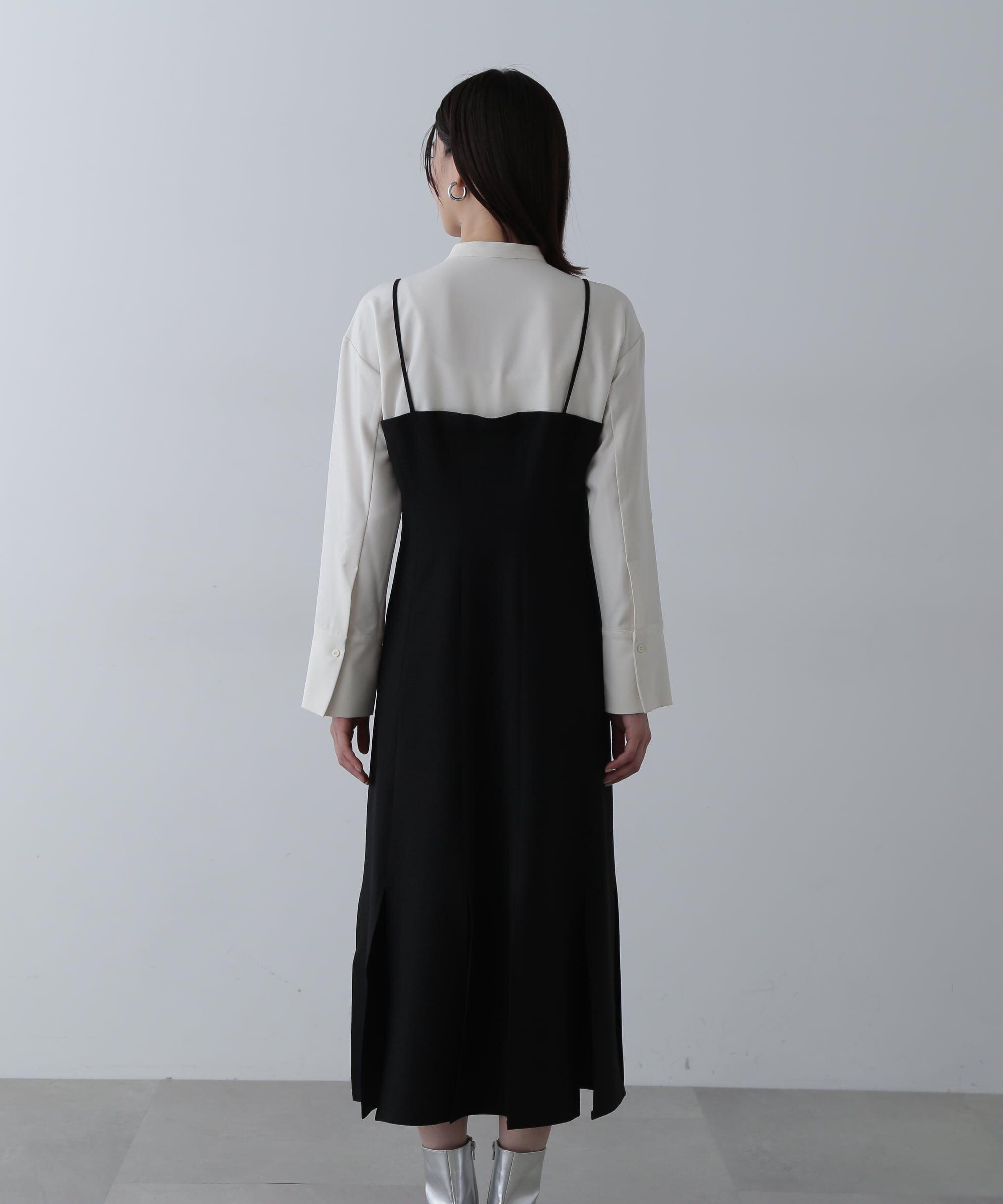  「フリンジヘムシャツワンピース」|ワンピース|