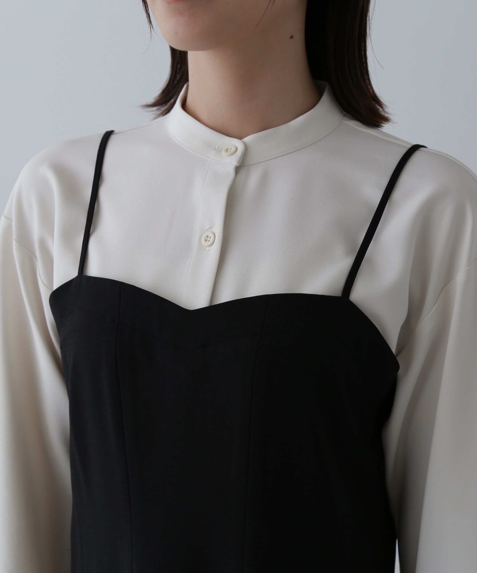  「フリンジヘムシャツワンピース」|ワンピース|