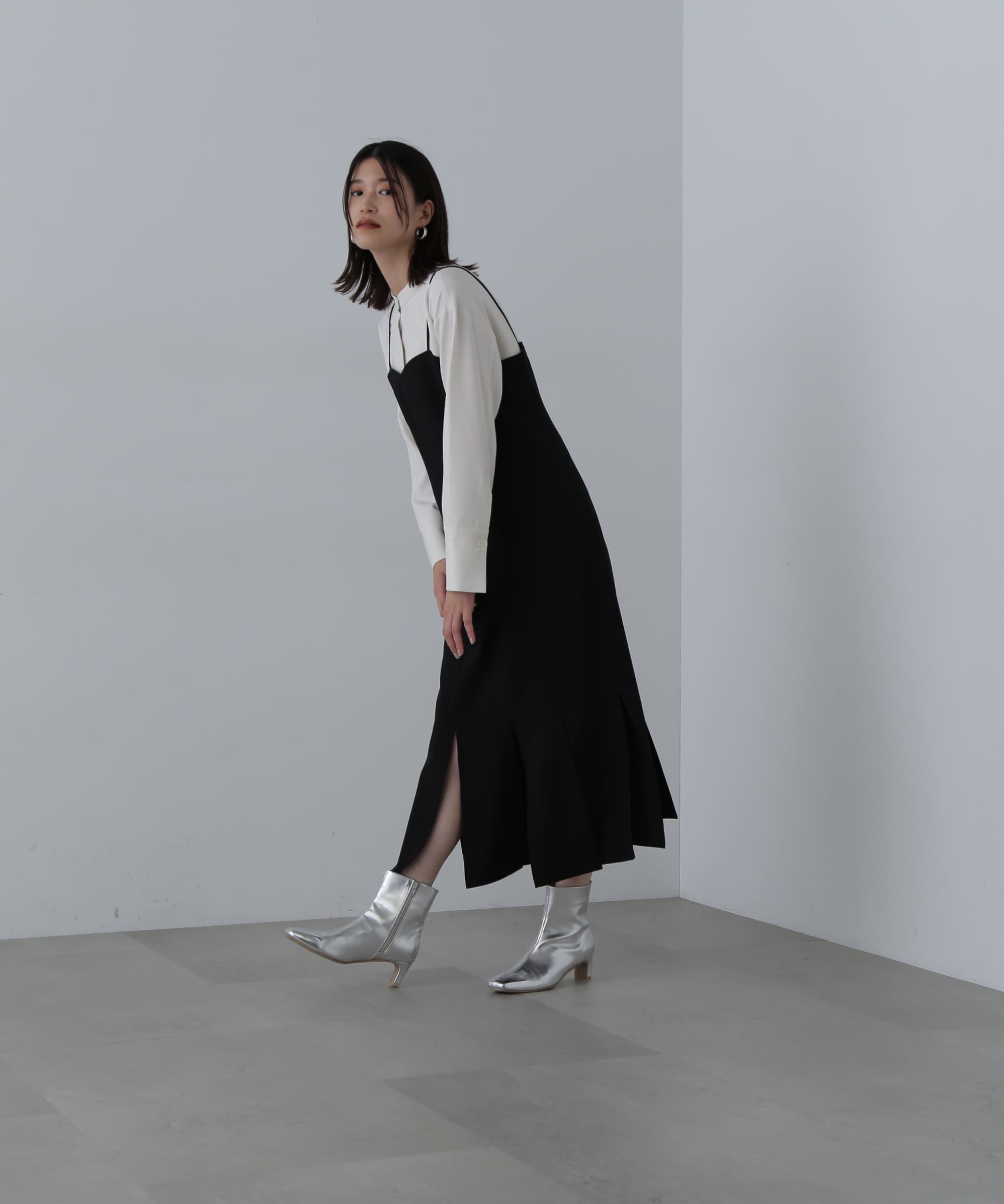  「フリンジヘムシャツワンピース」|ワンピース|