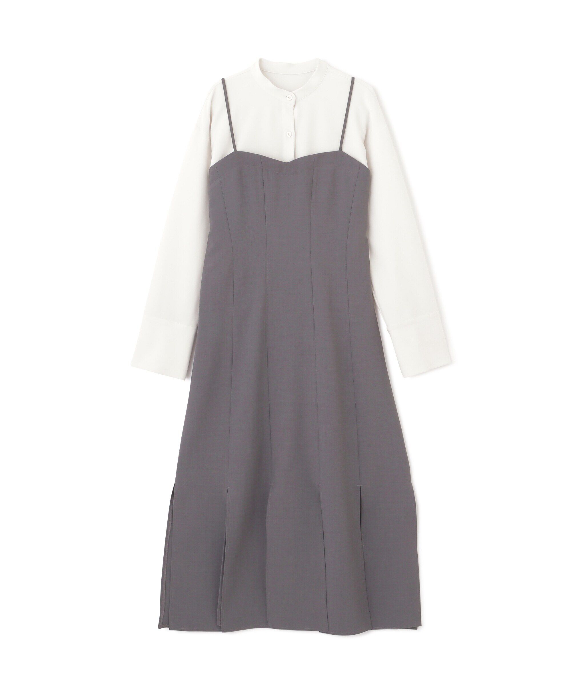  「フリンジヘムシャツワンピース」|ワンピース|