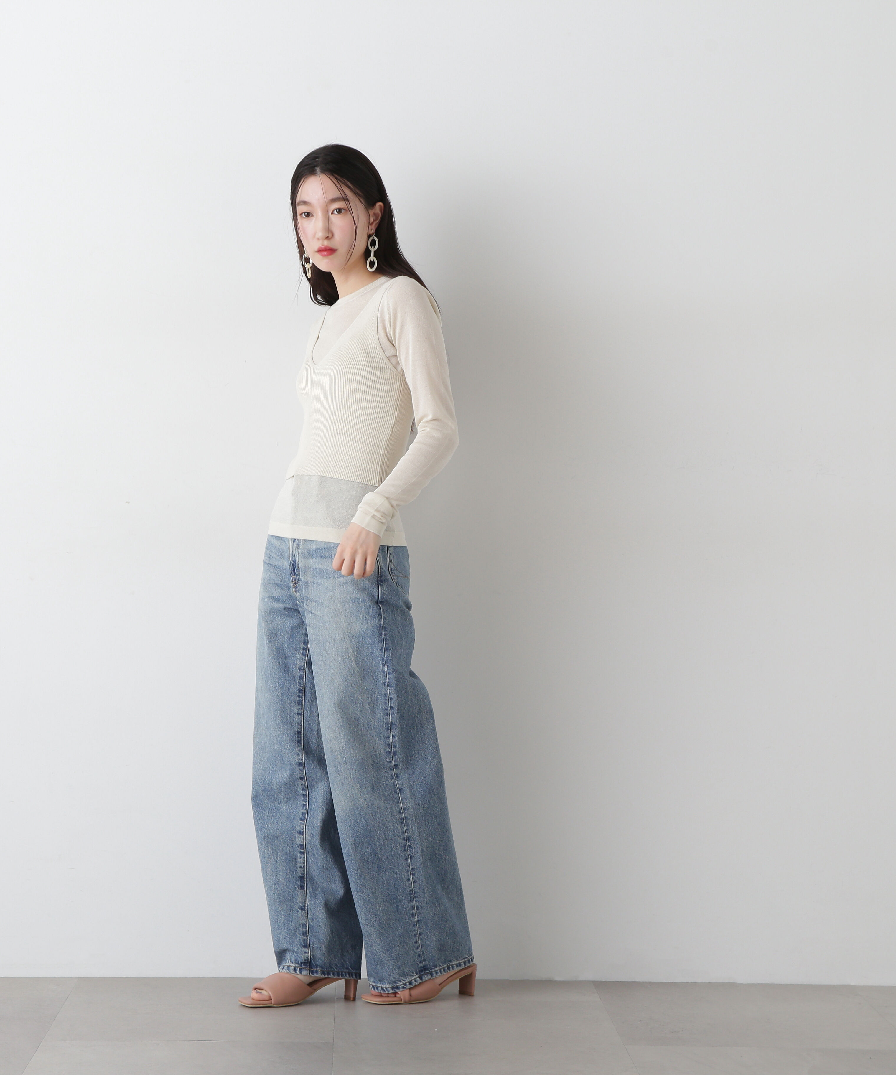  「LISA ヴィンテージワイドデニムパンツ」|その他|